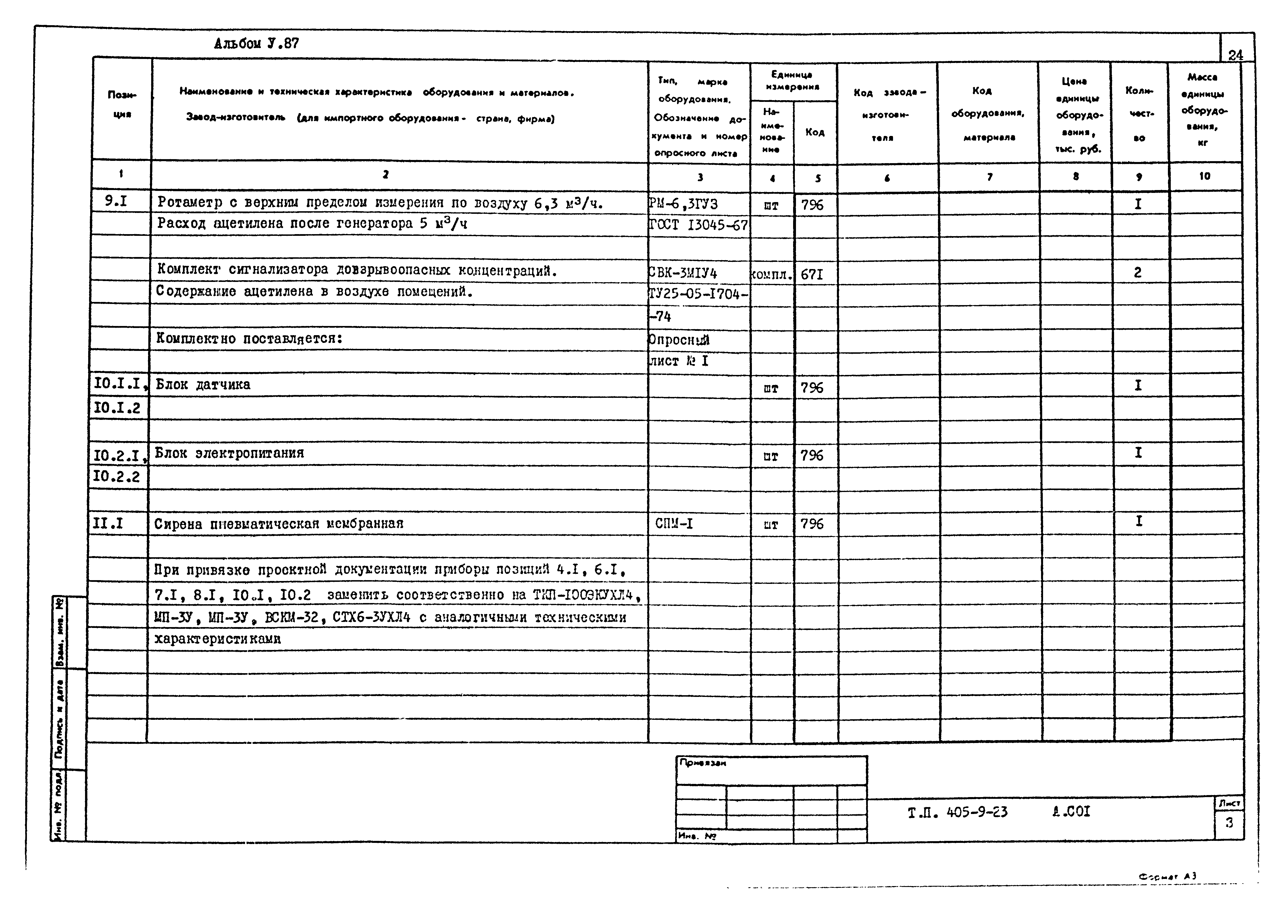 Типовой проект 405-9-23