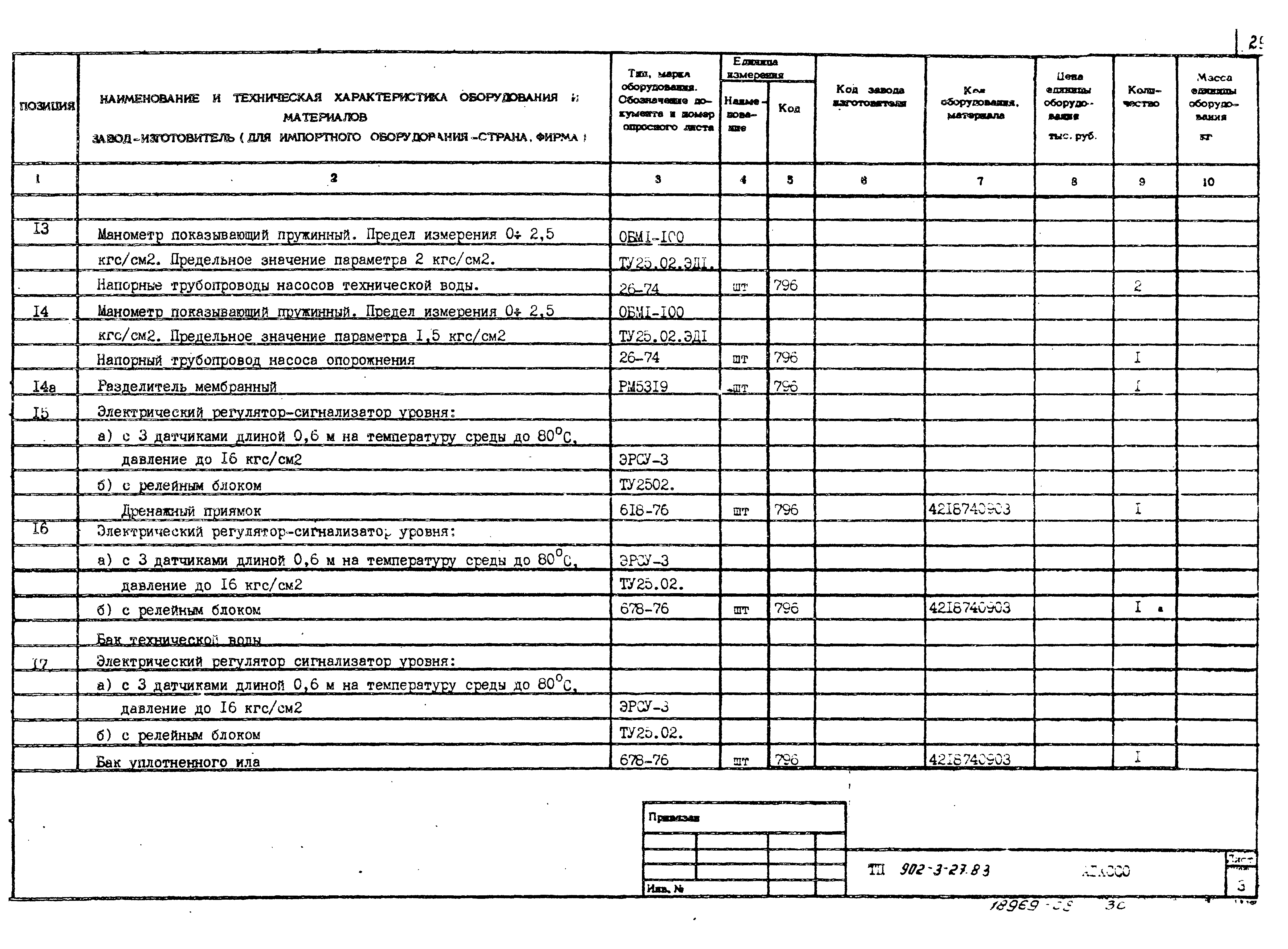 Типовой проект 902-3-29м.83