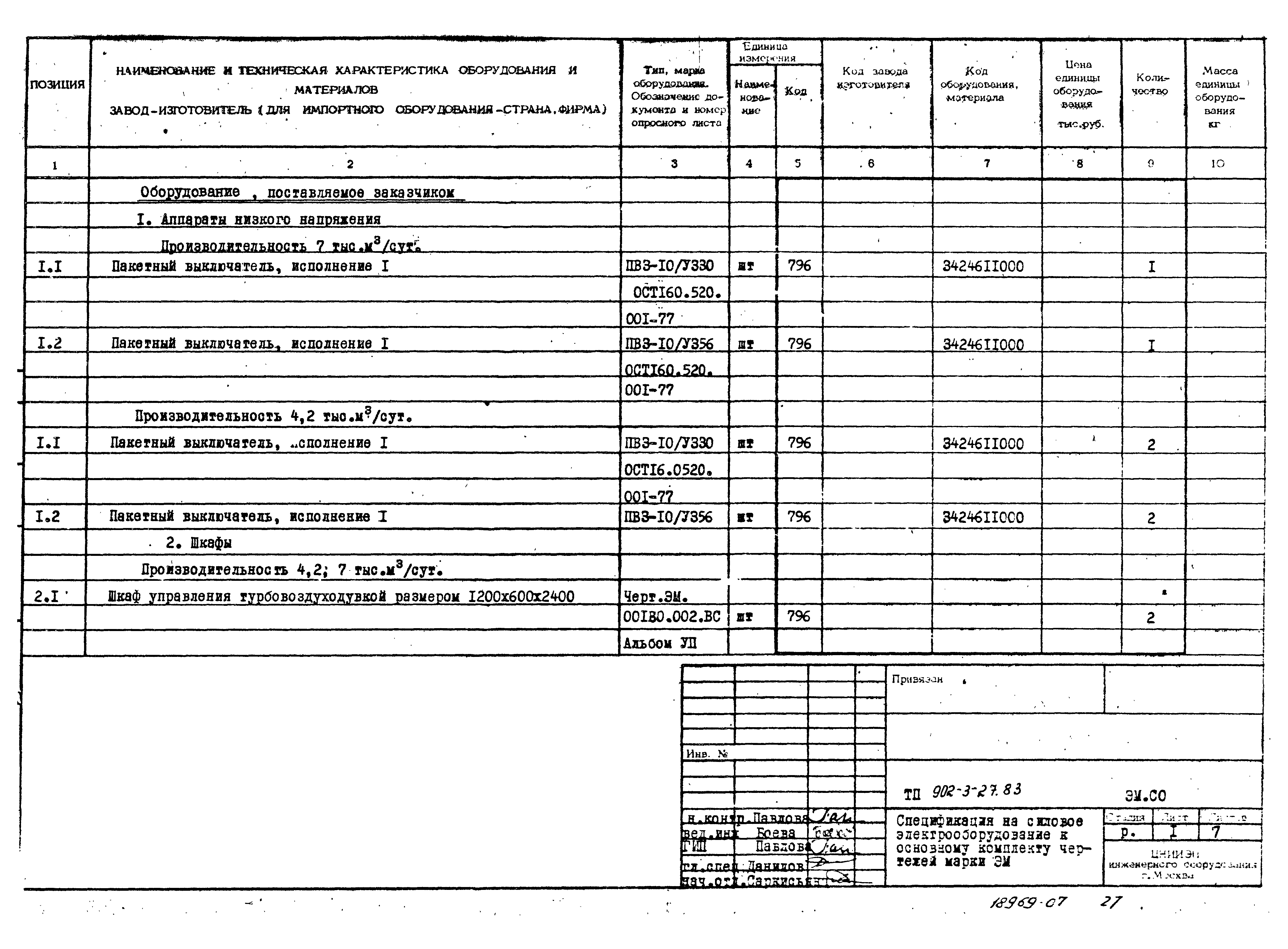 Типовой проект 902-3-29м.83