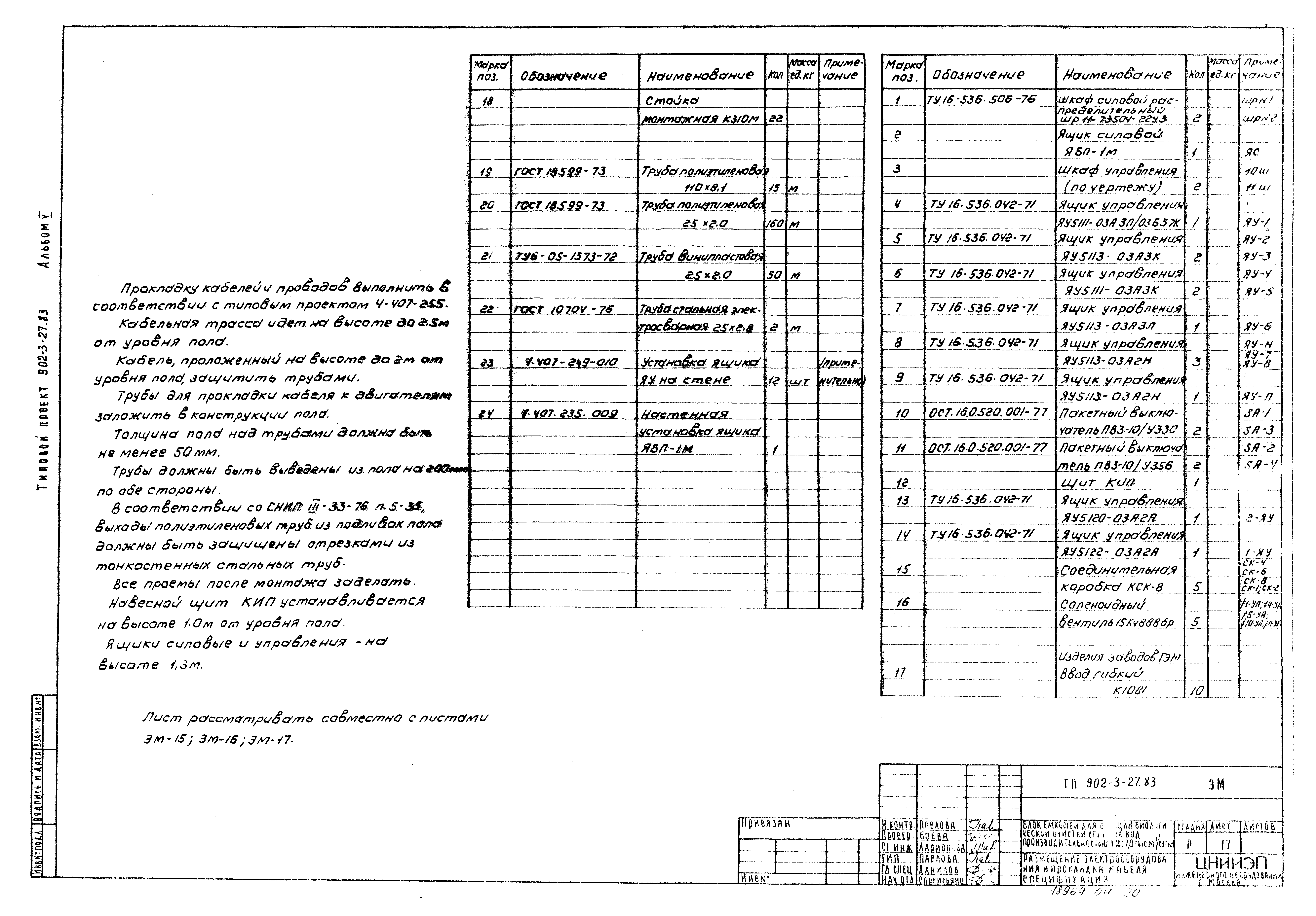 Типовой проект 902-3-29м.83