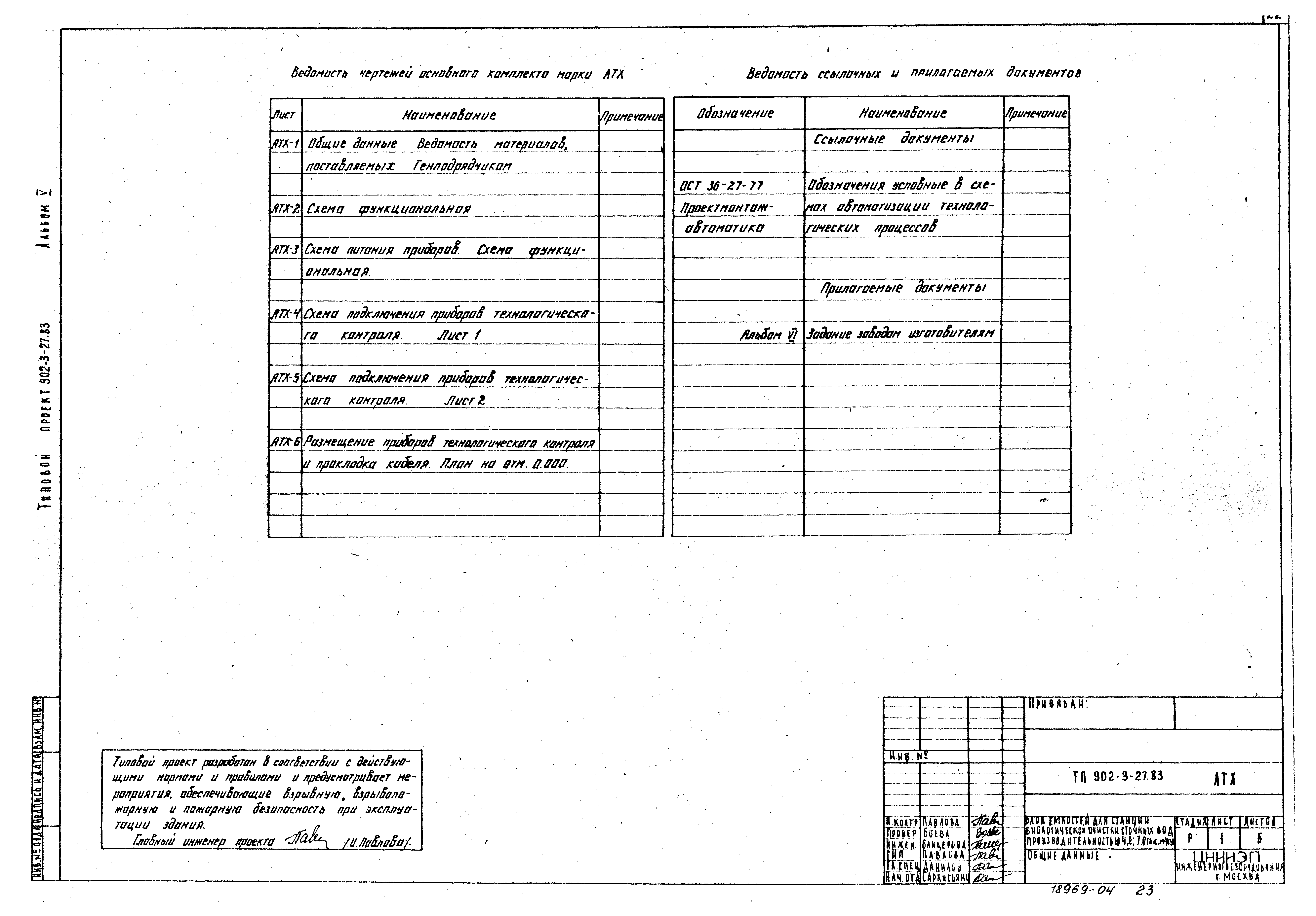 Типовой проект 902-3-29м.83