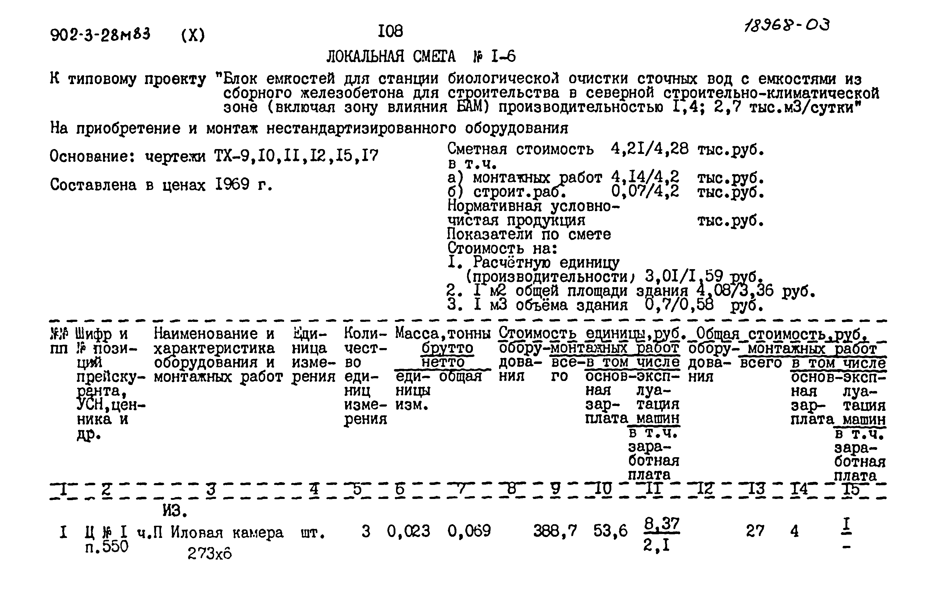 Типовой проект 902-3-28м.83