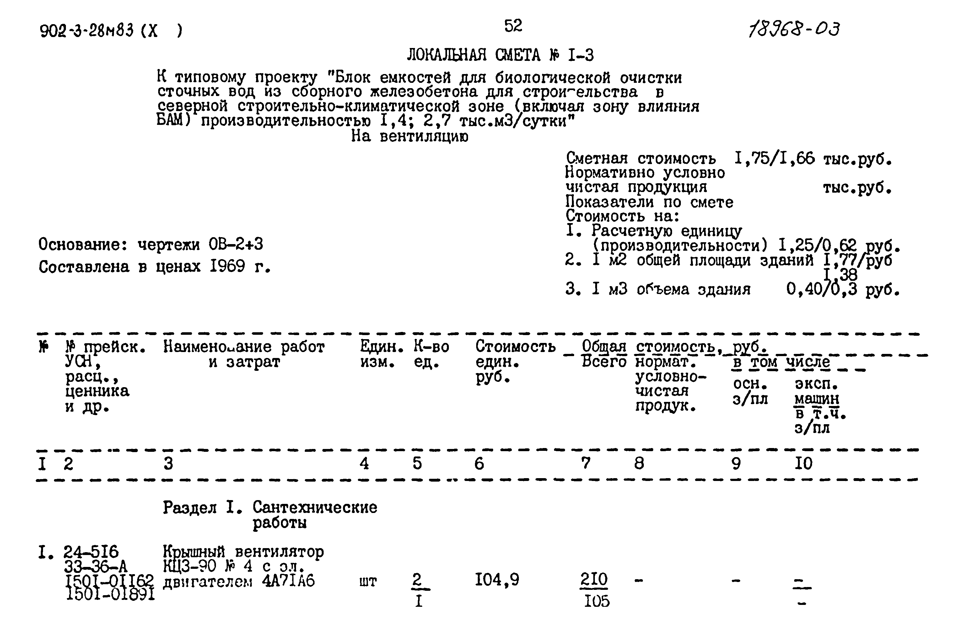 Типовой проект 902-3-28м.83