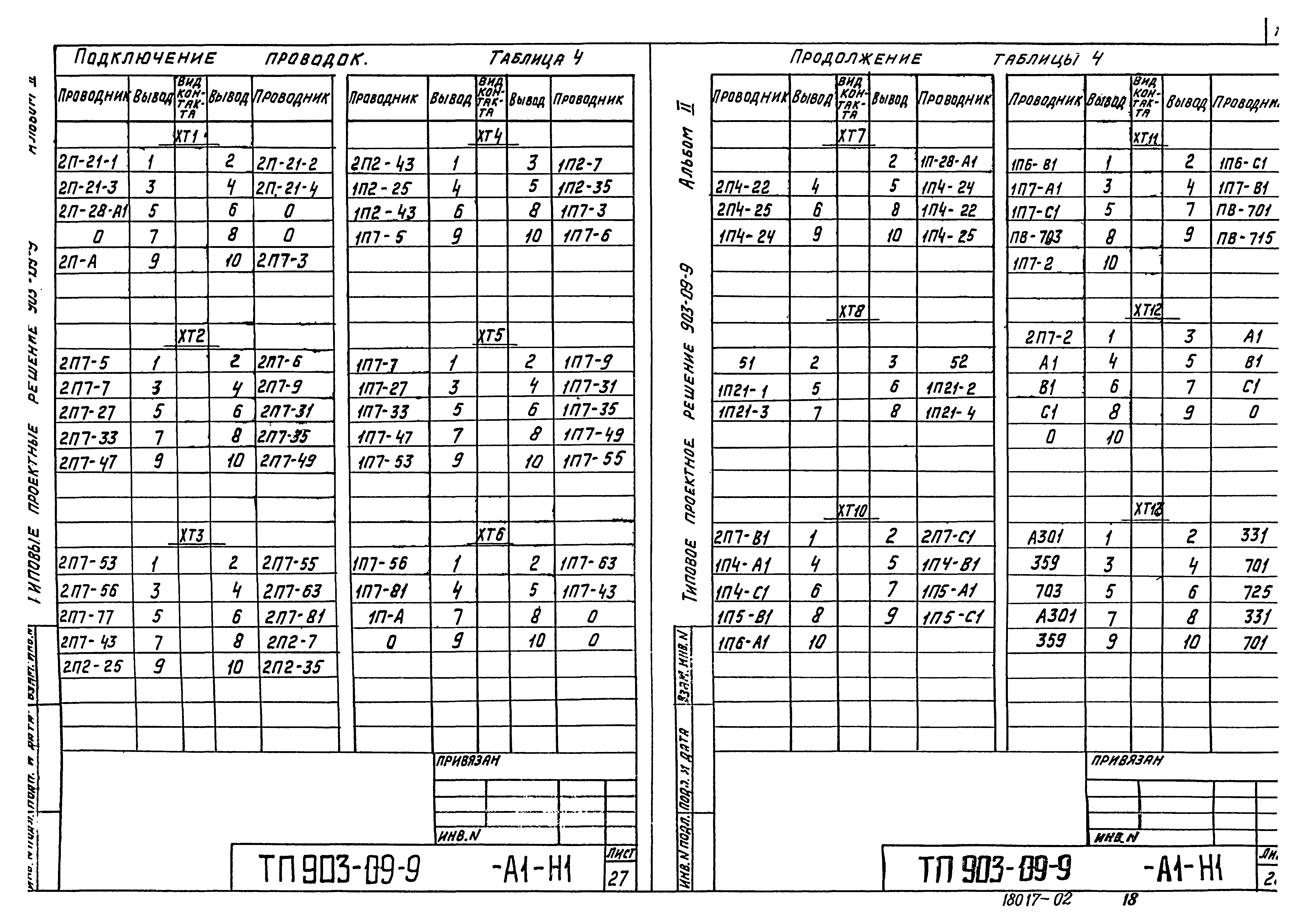 Типовые проектные решения 903-09-9