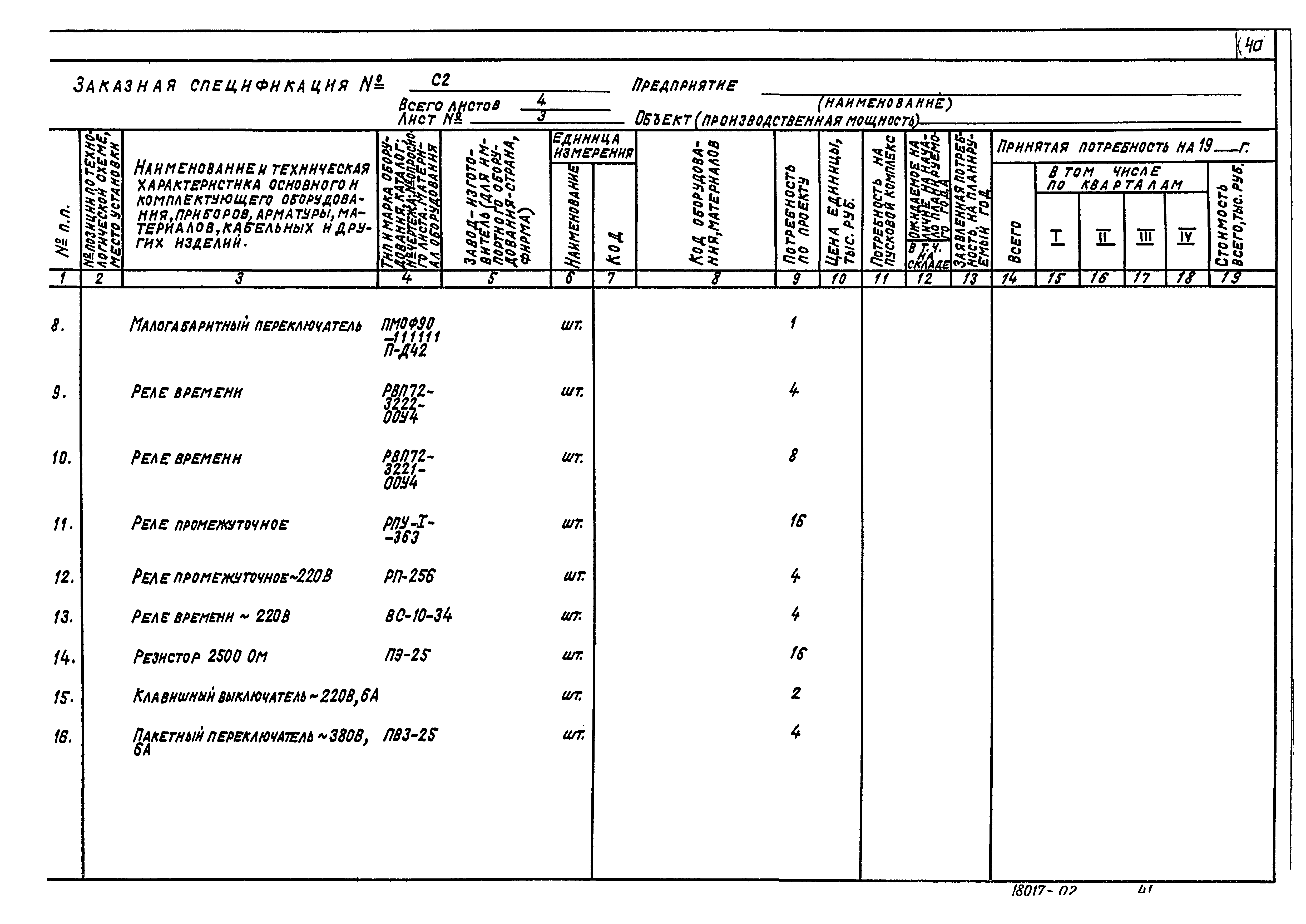Типовые проектные решения 903-09-9