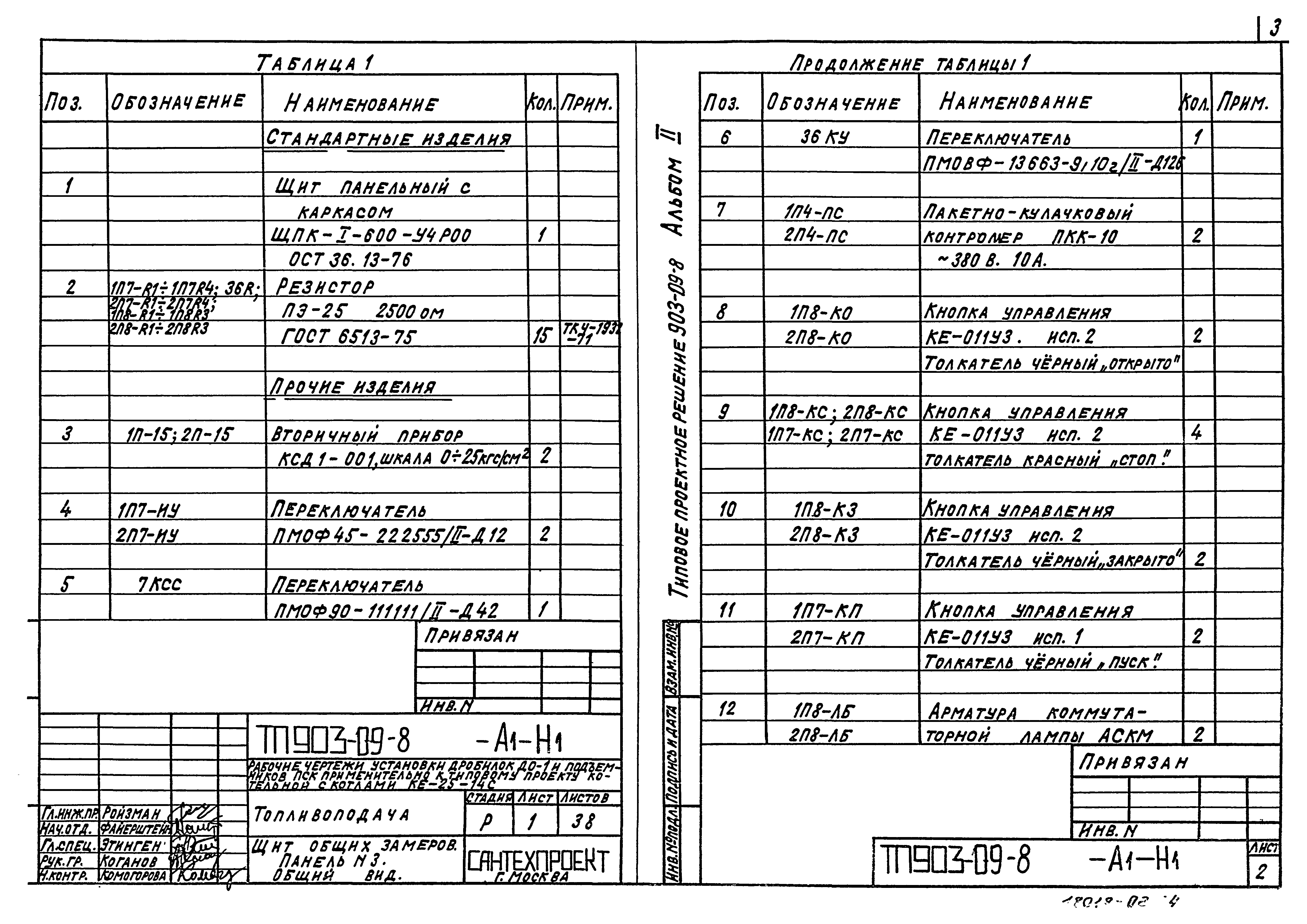 Типовые проектные решения 903-09-8
