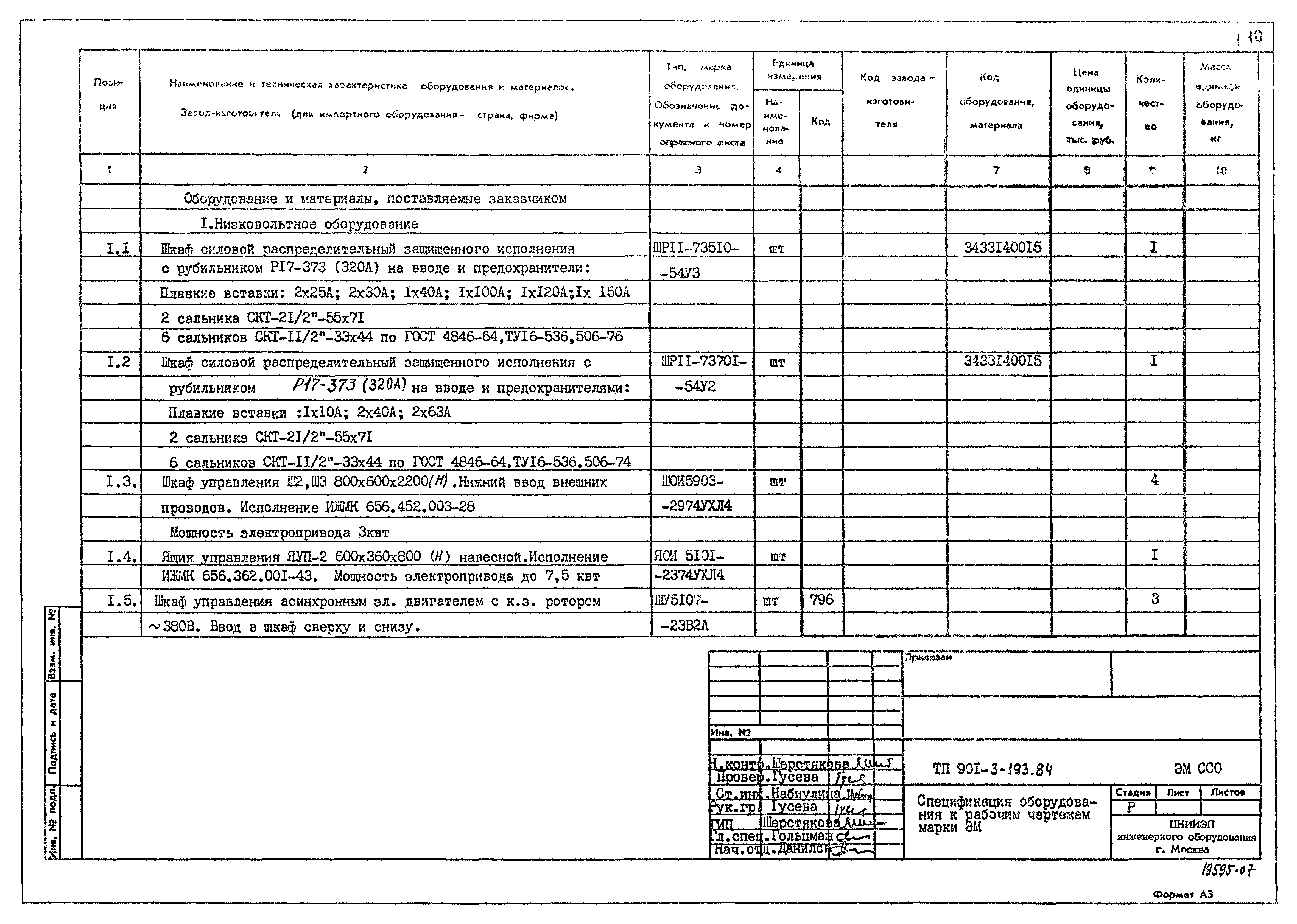 Типовой проект 901-3-193.84