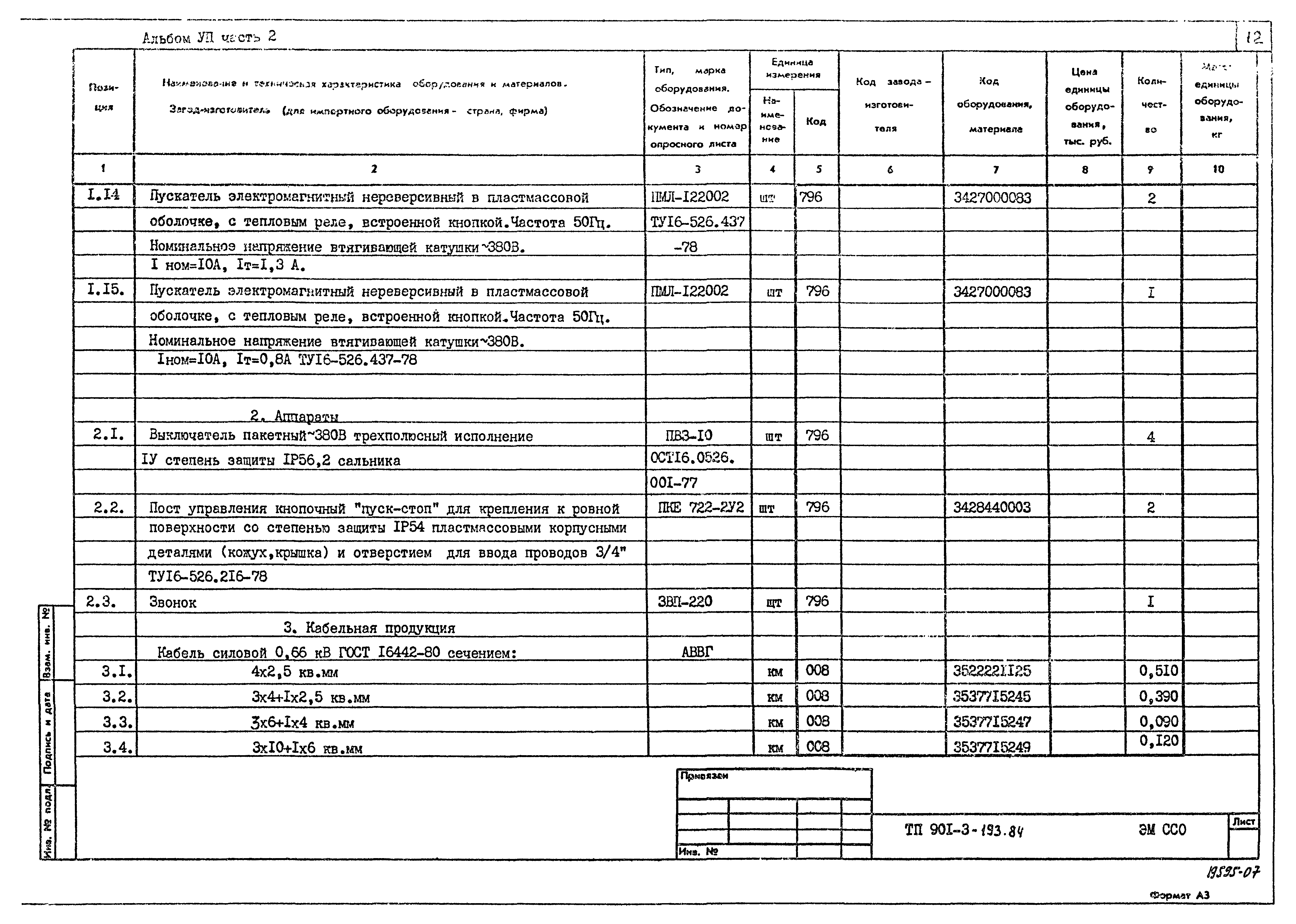 Типовой проект 901-3-193.84