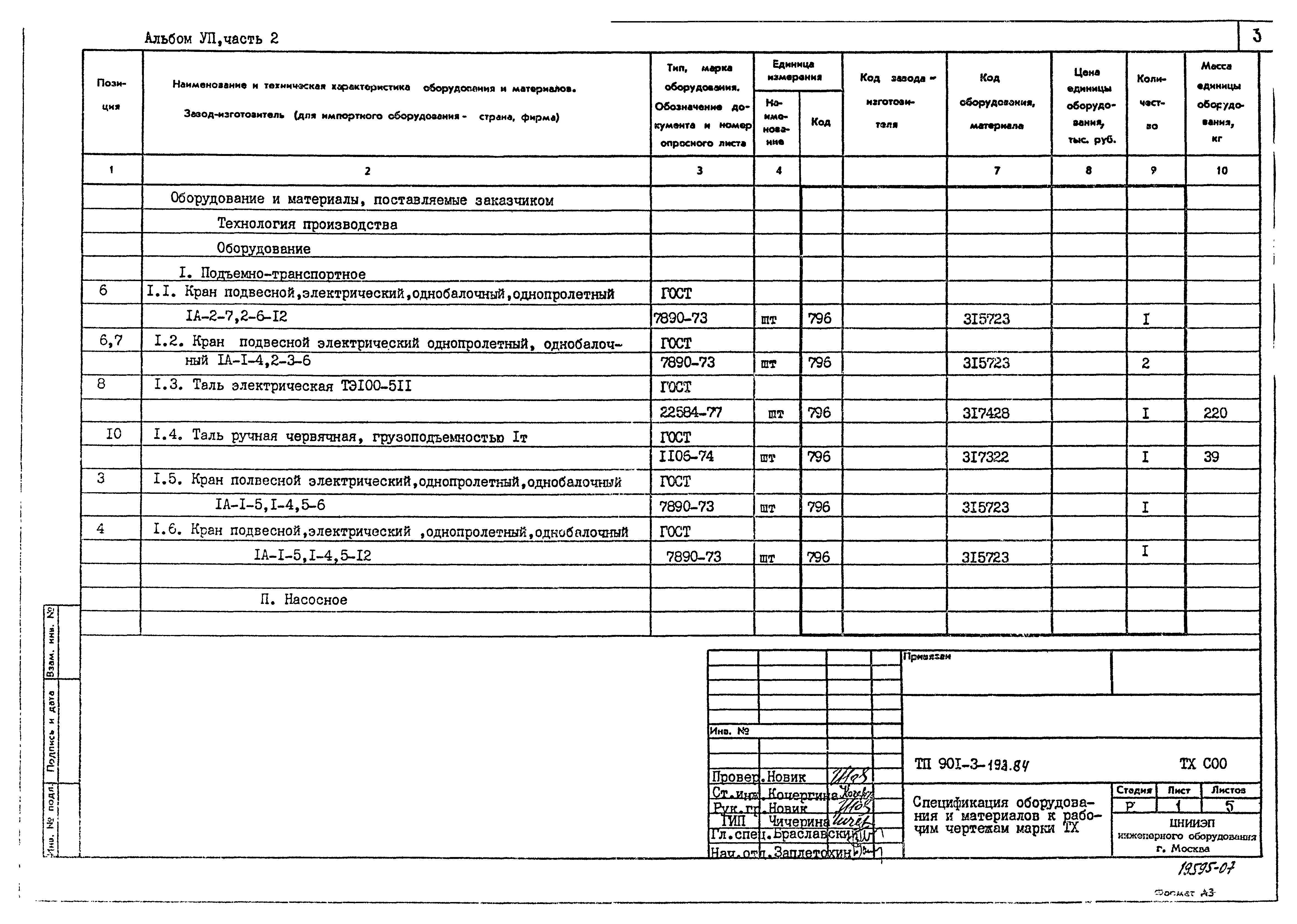 Типовой проект 901-3-193.84