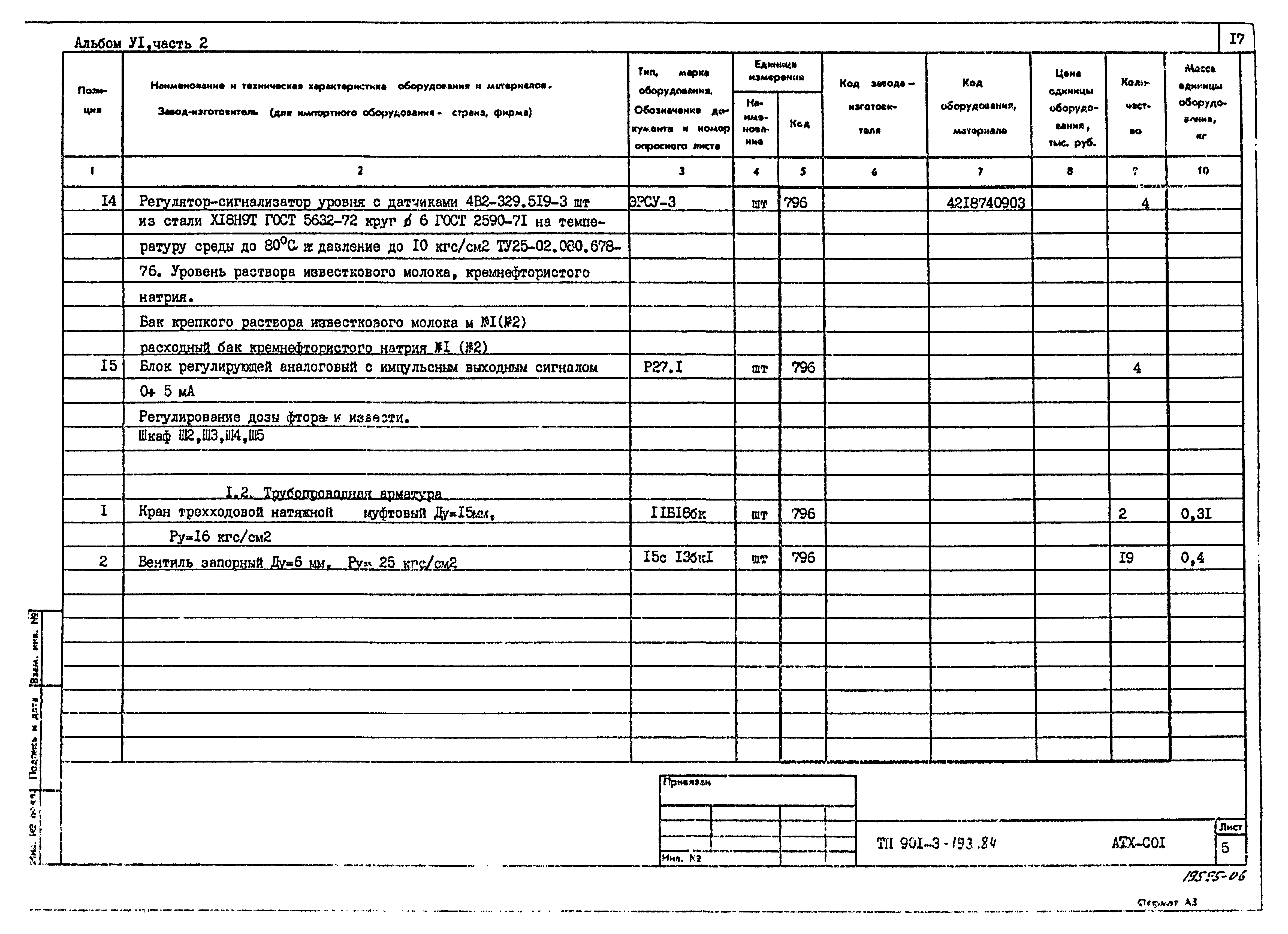 Типовой проект 901-3-193.84