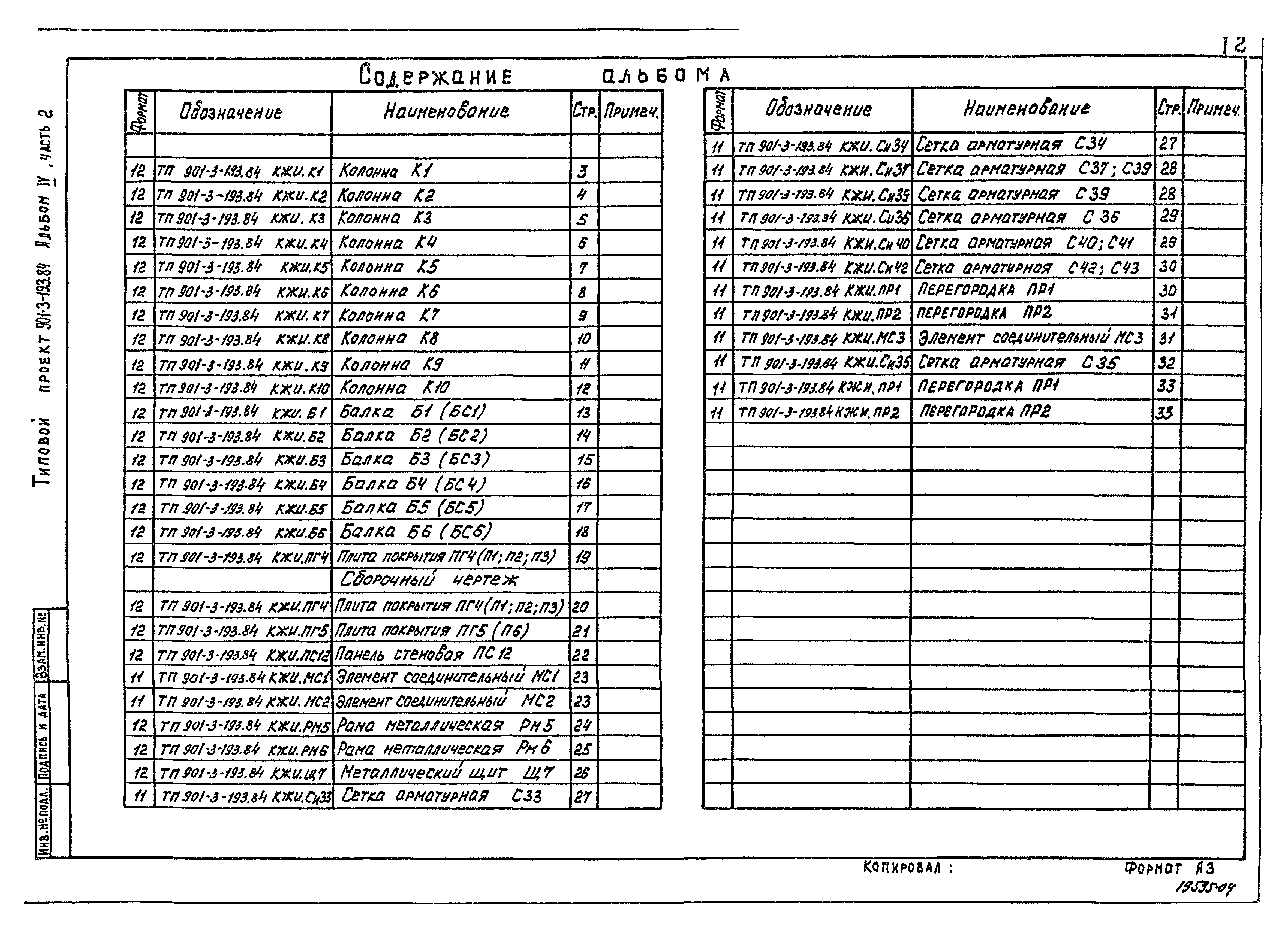 Типовой проект 901-3-193.84
