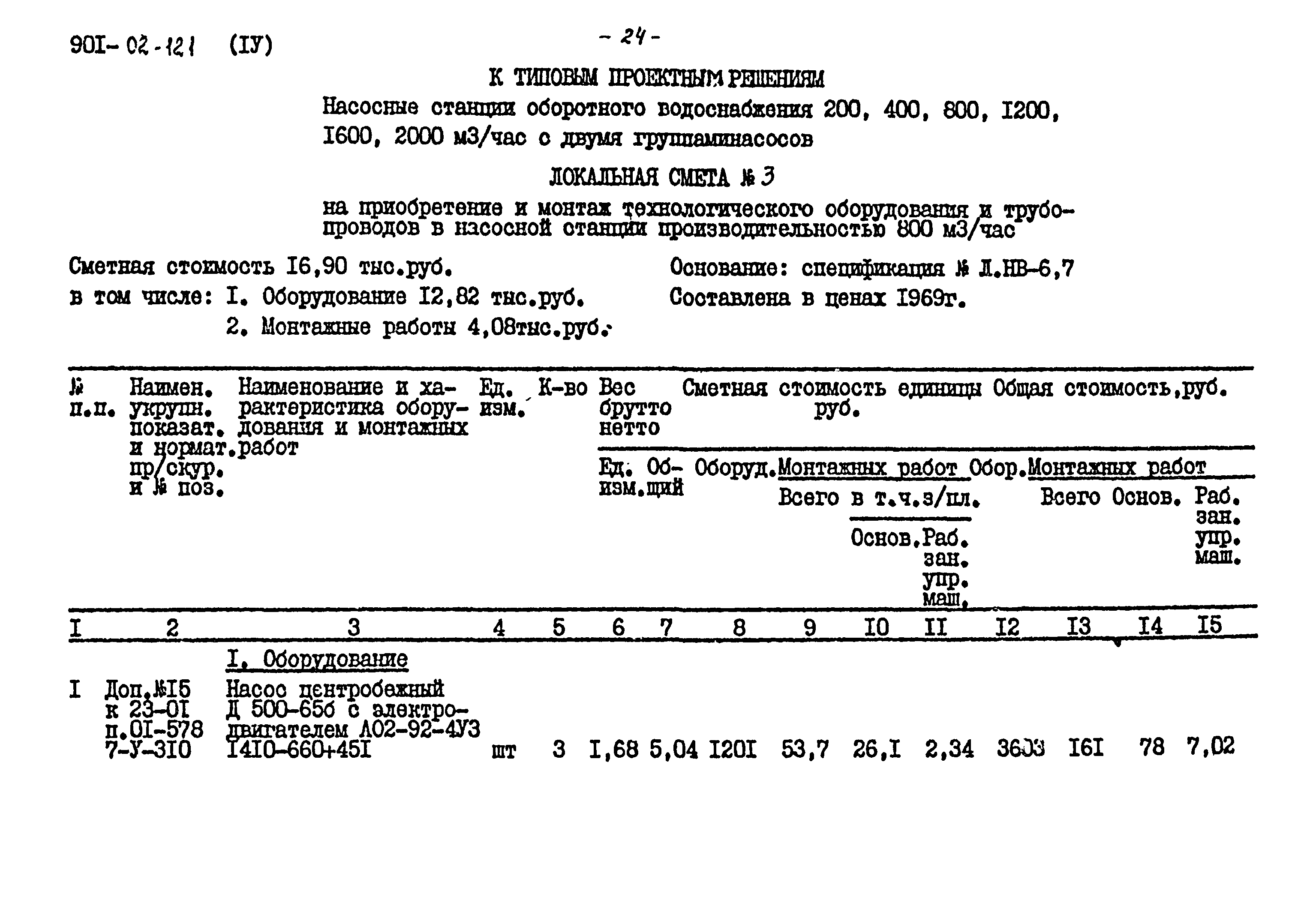 Типовые проектные решения 901-02-121
