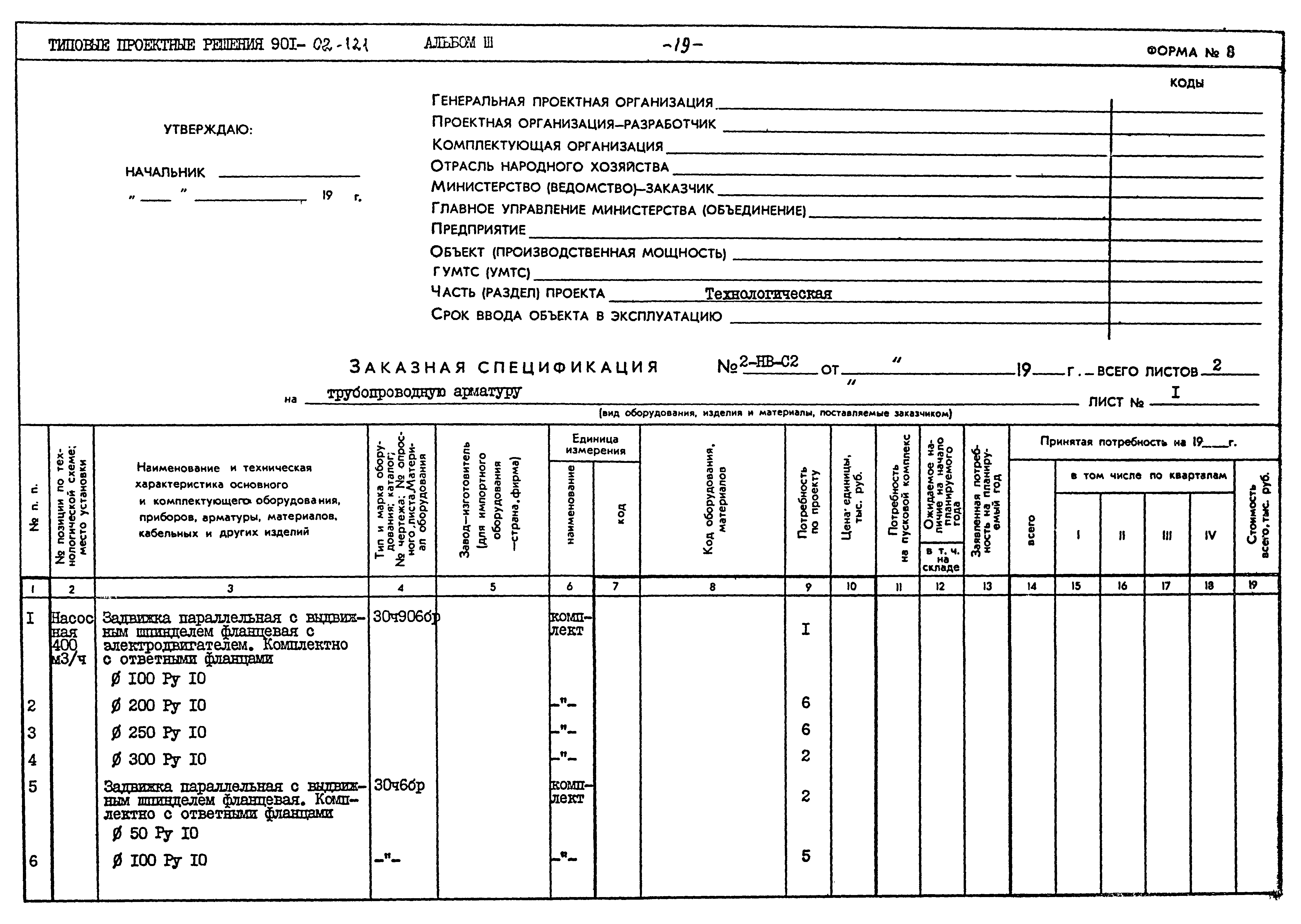 Типовые проектные решения 901-02-121