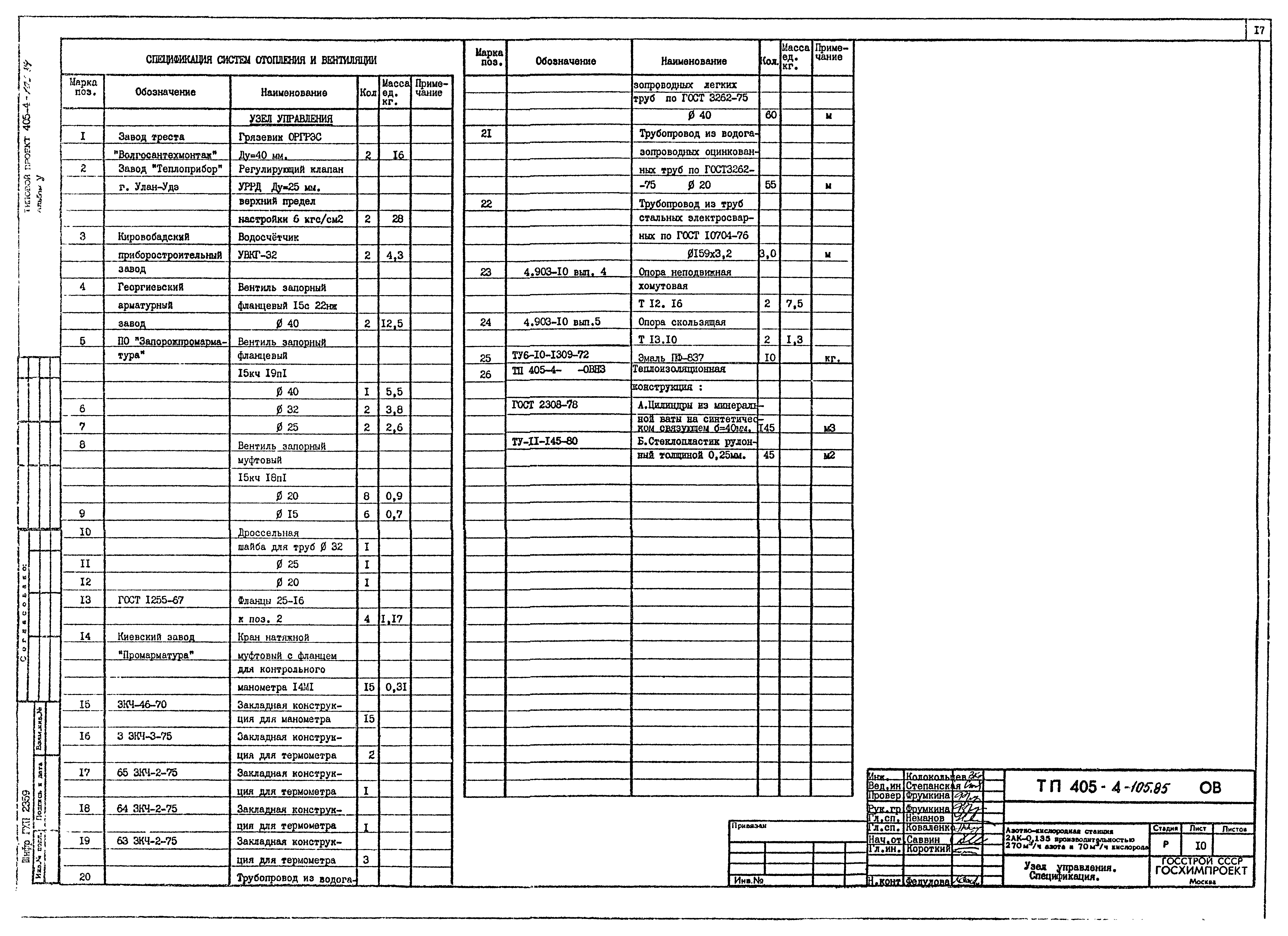 Типовой проект 405-4-105.84