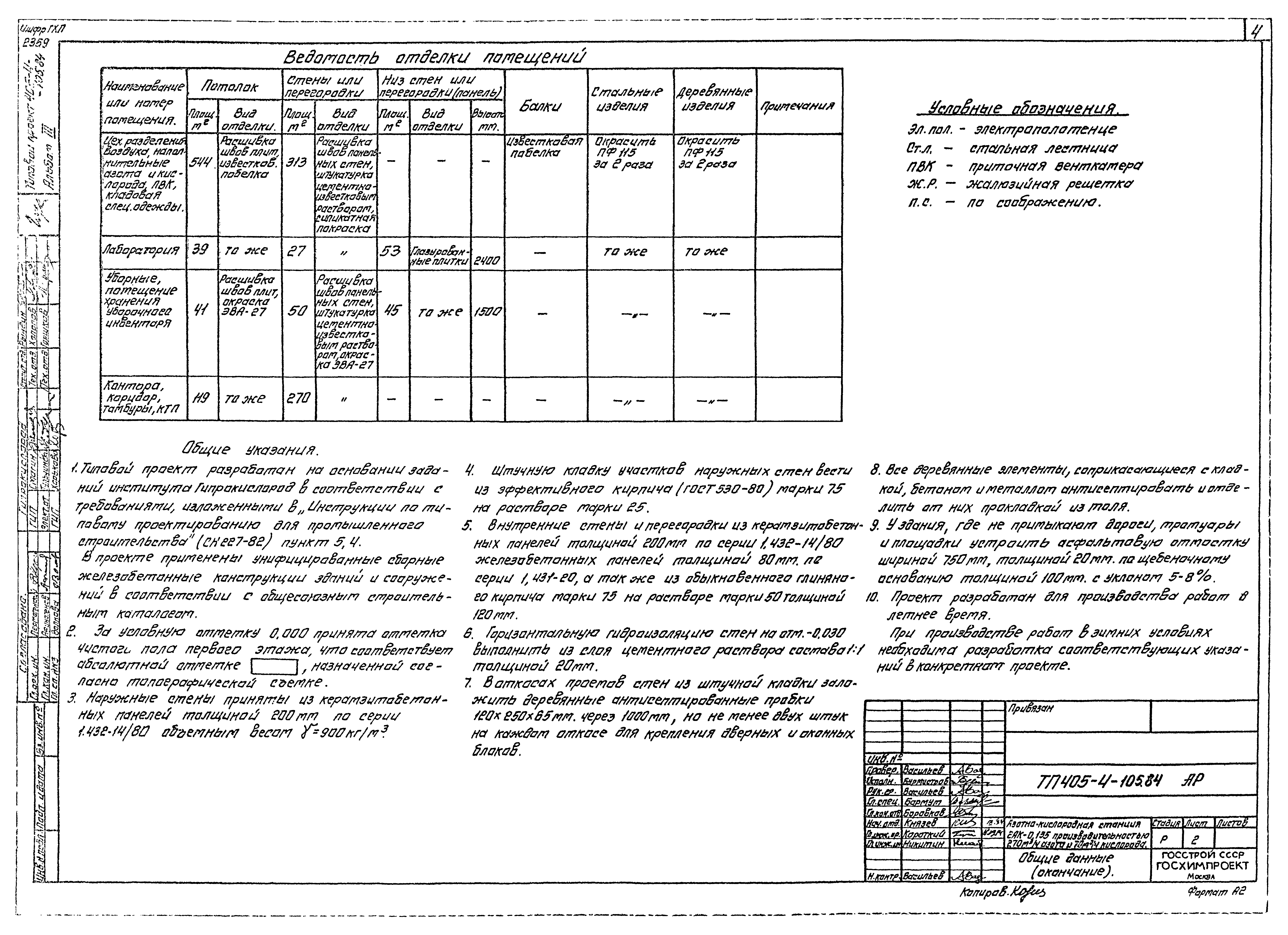 Типовой проект 405-4-105.84
