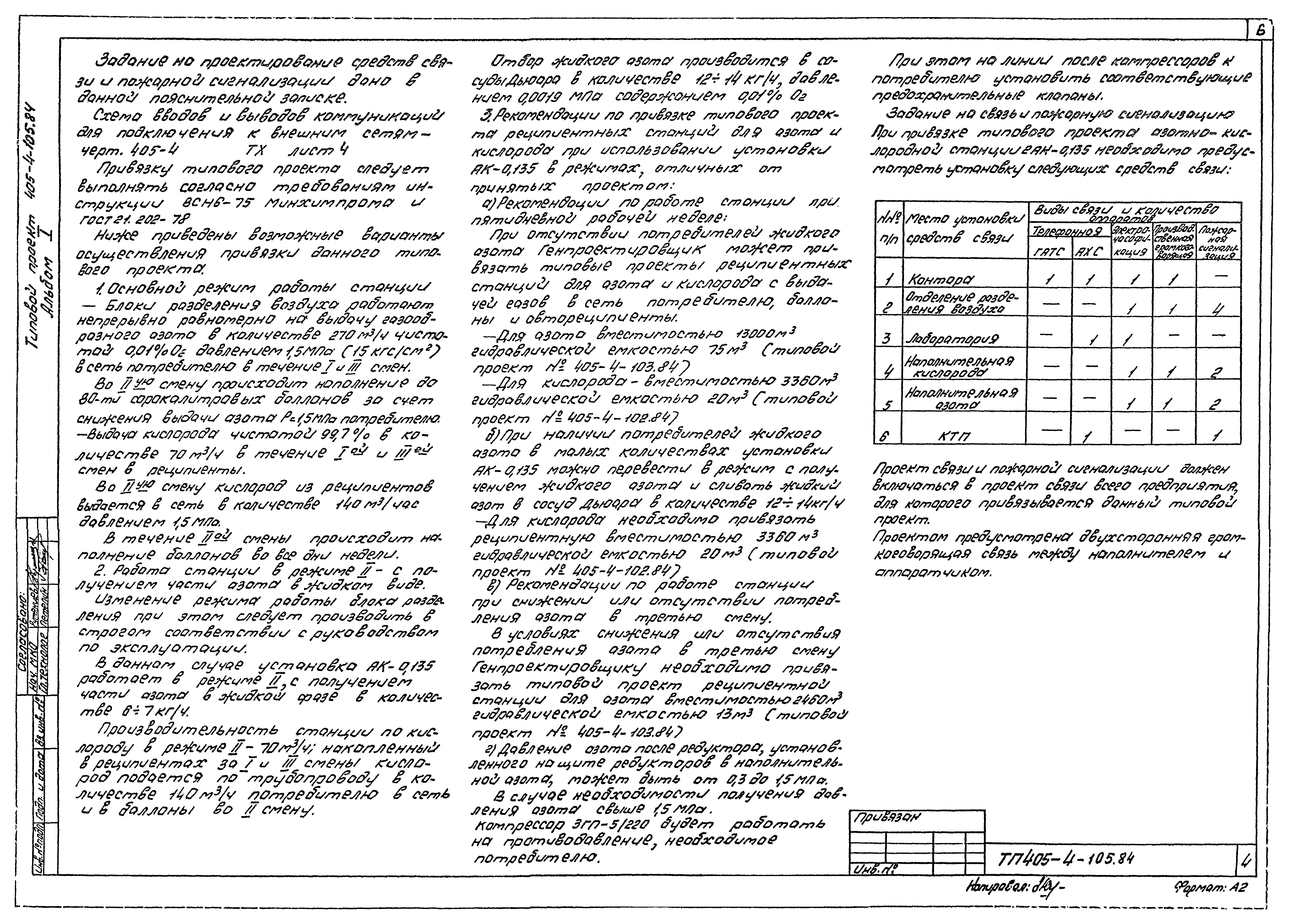 Типовой проект 405-4-105.84