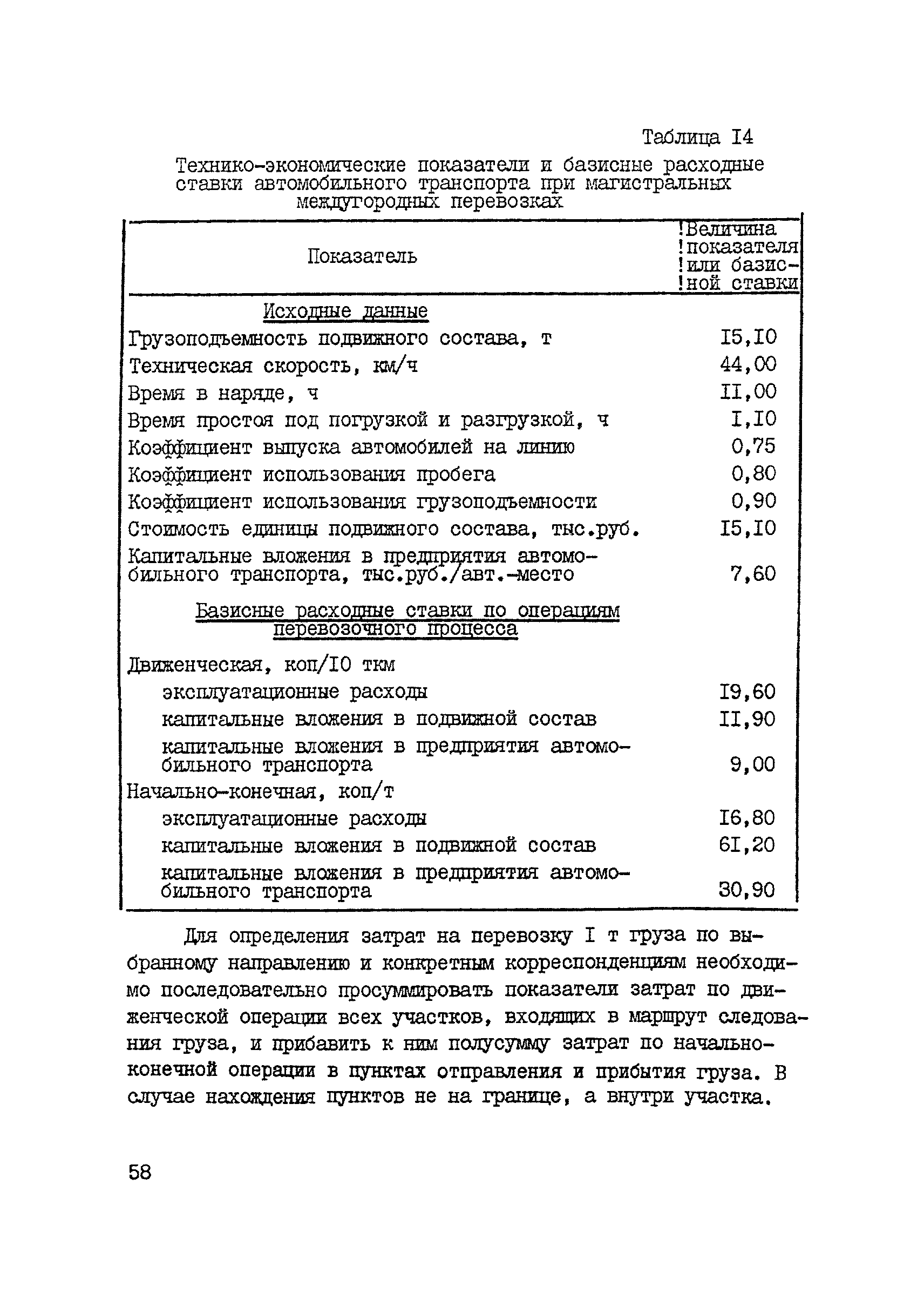 Скачать Методические указания по разработке и применению показателей  удельных затрат транспорта для размещения производства и распределения  перевозок между видами транспорта