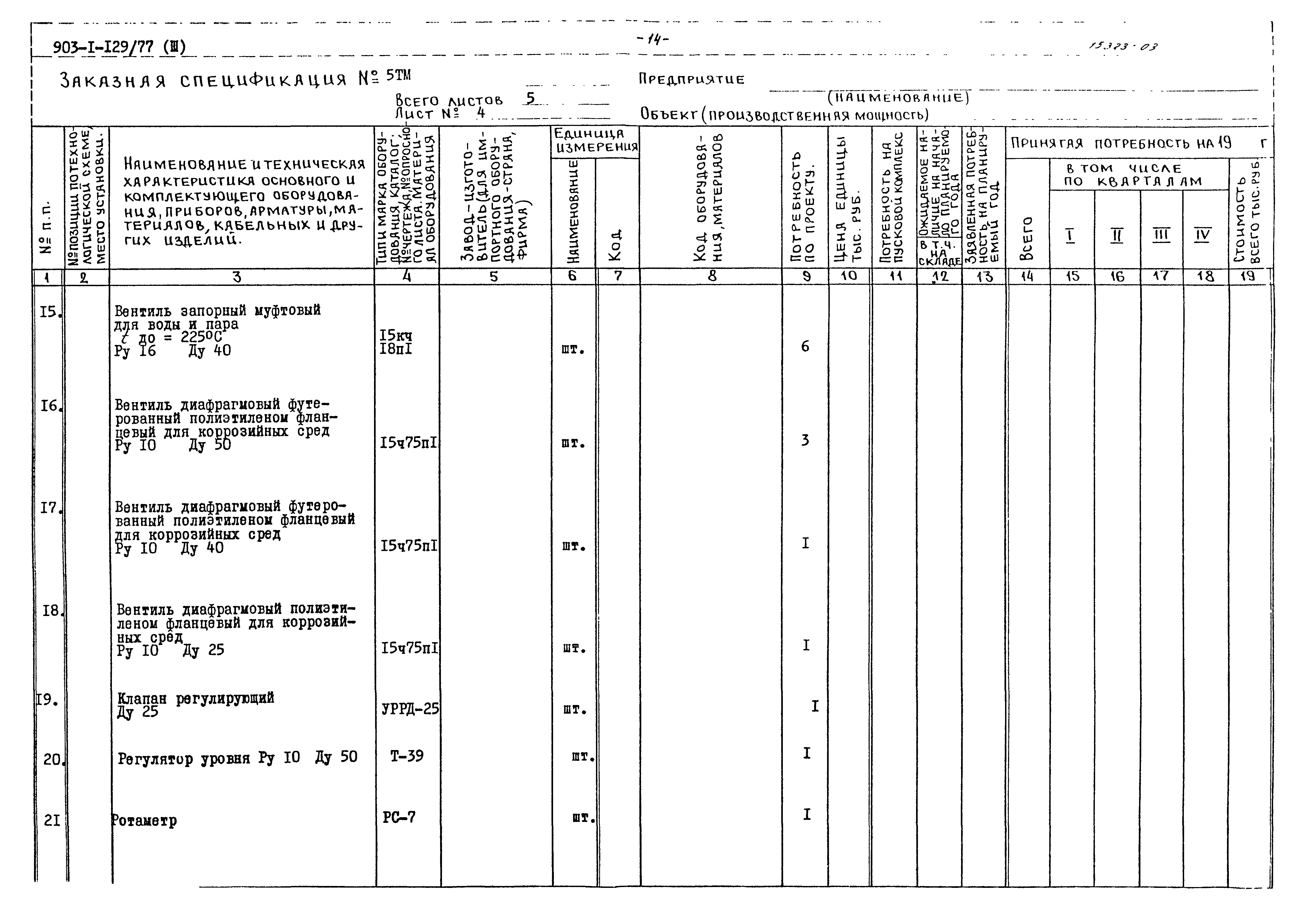 Типовой проект 903-1-129/77