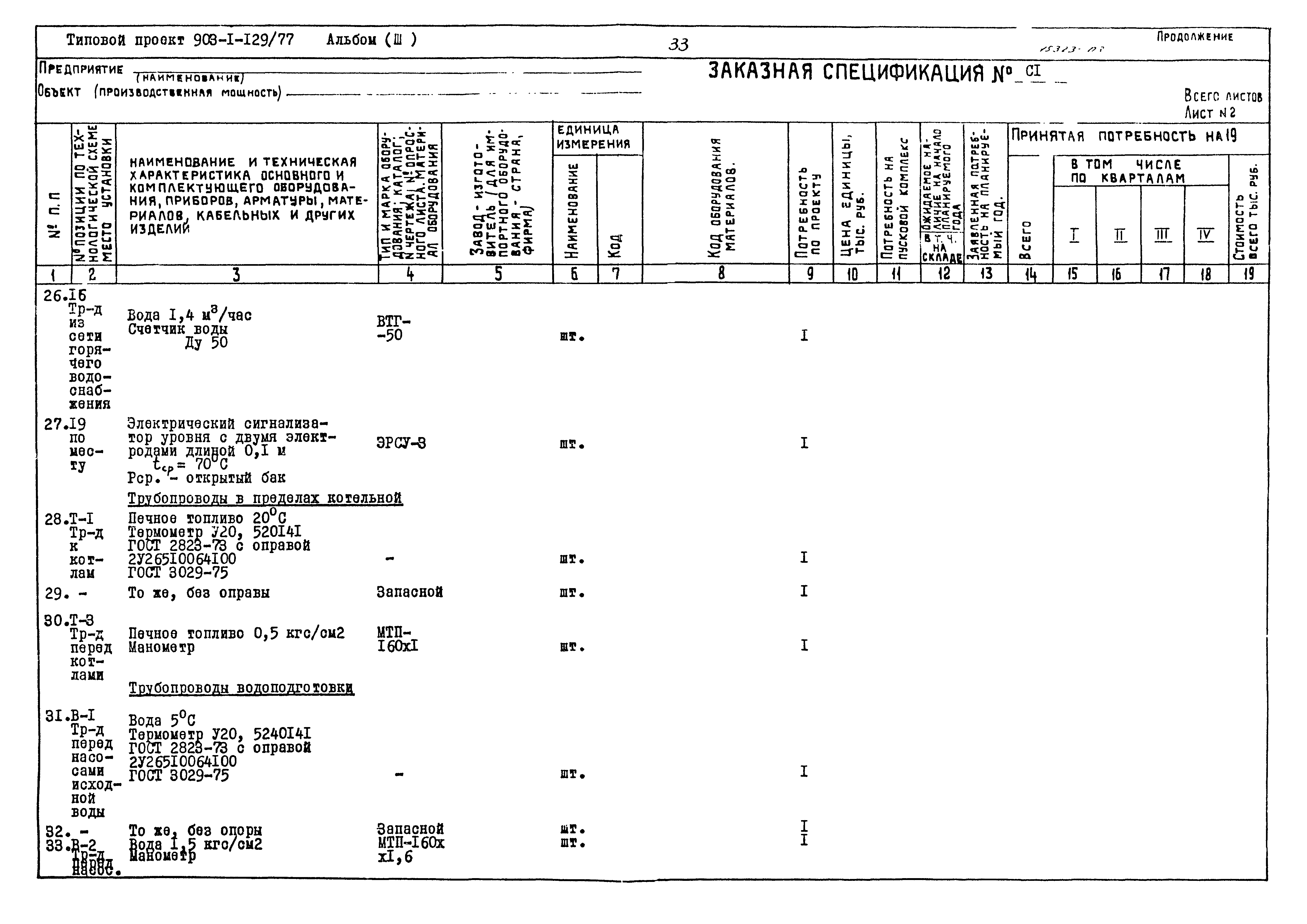 Типовой проект 903-1-129/77
