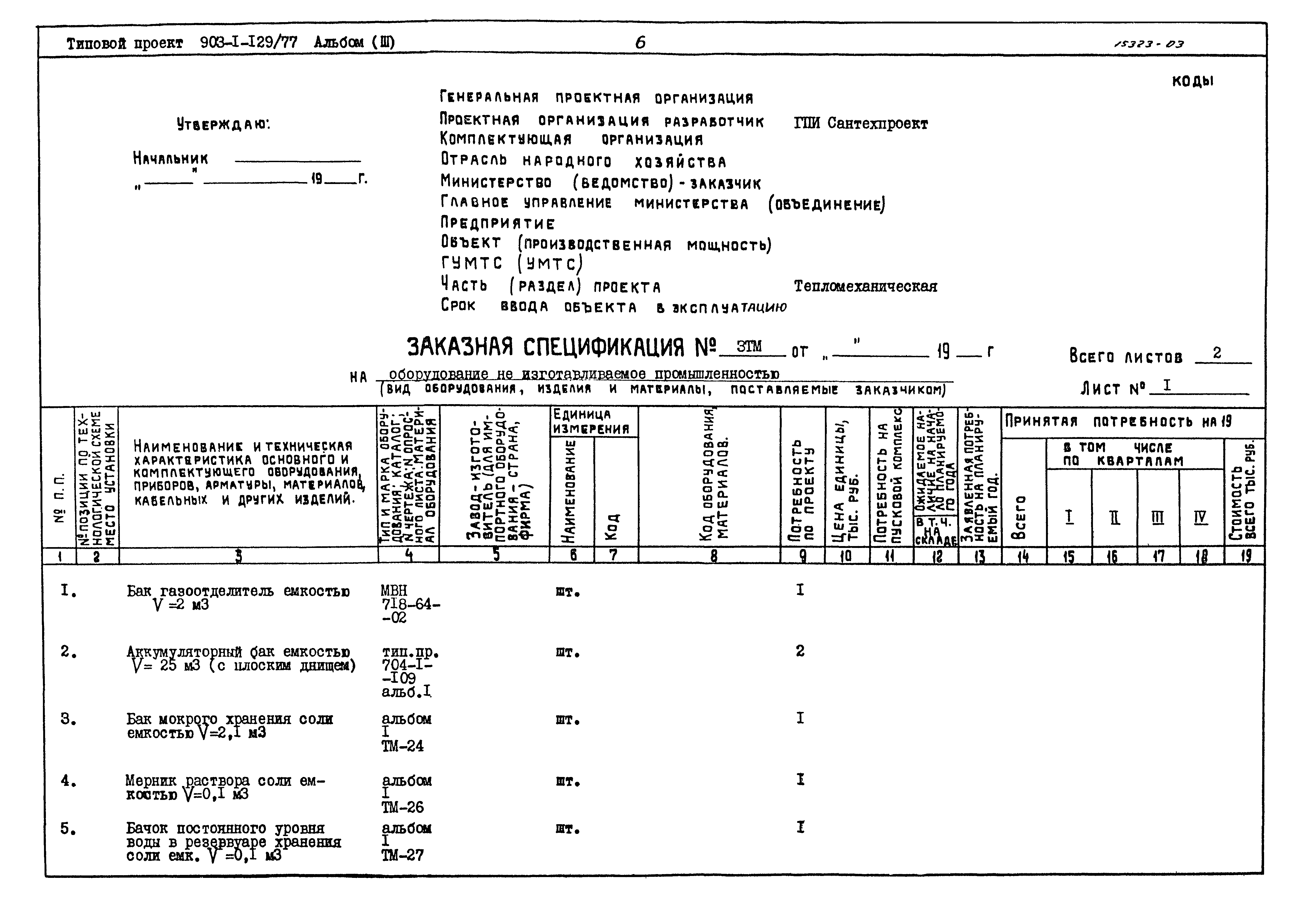 Типовой проект 903-1-129/77
