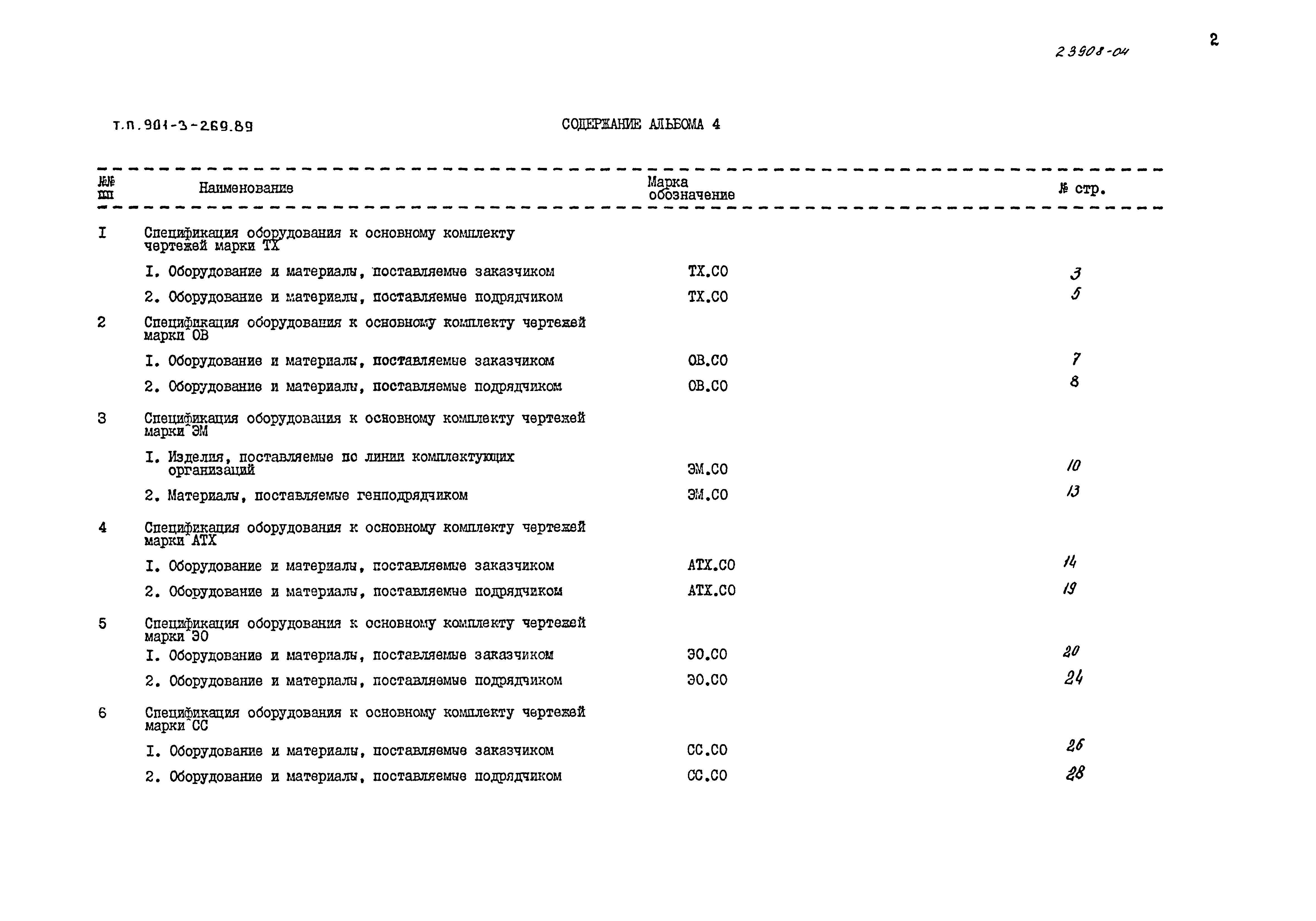 Типовой проект 901-3-269.89