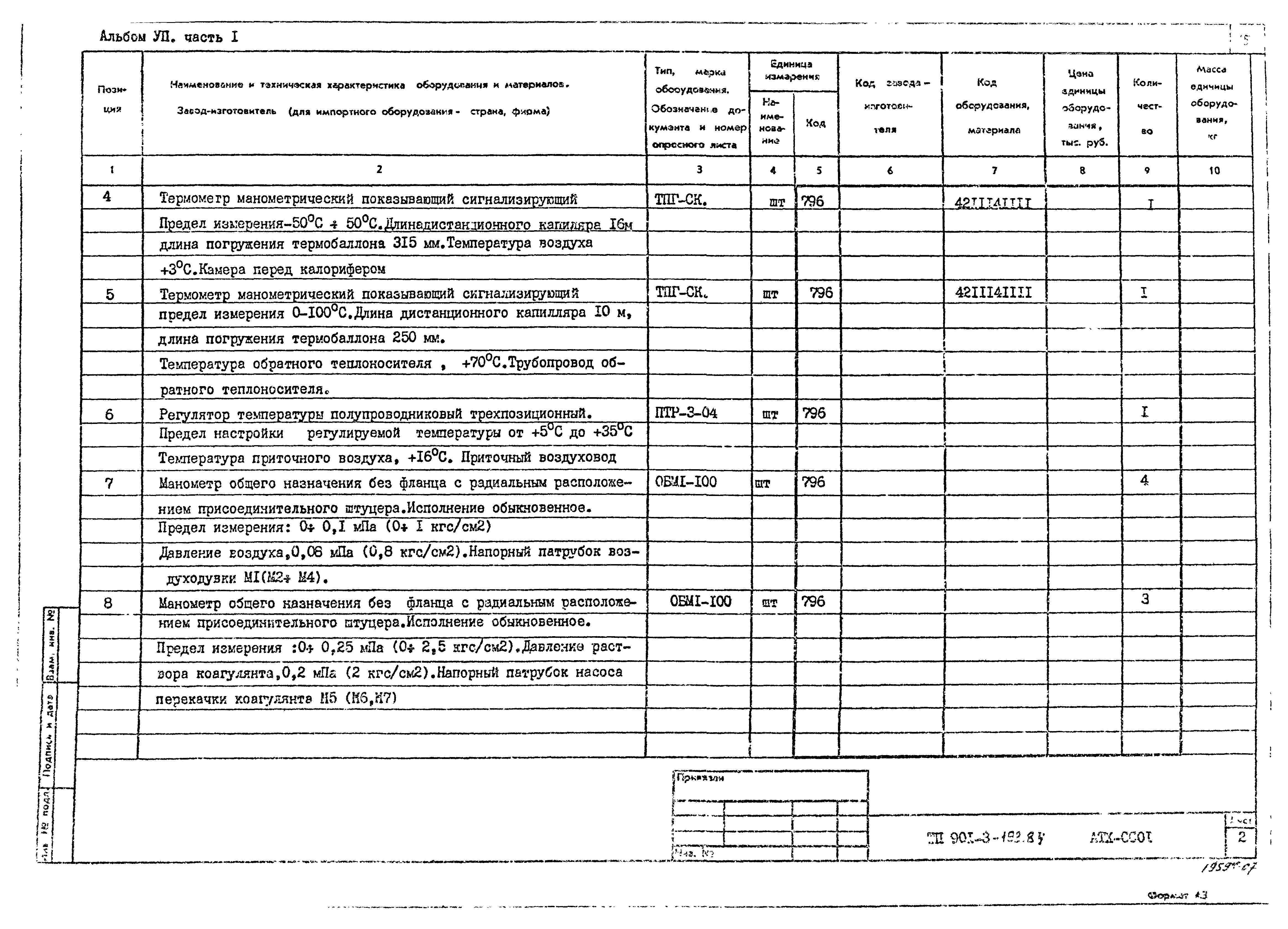 Типовой проект 901-3-192.84