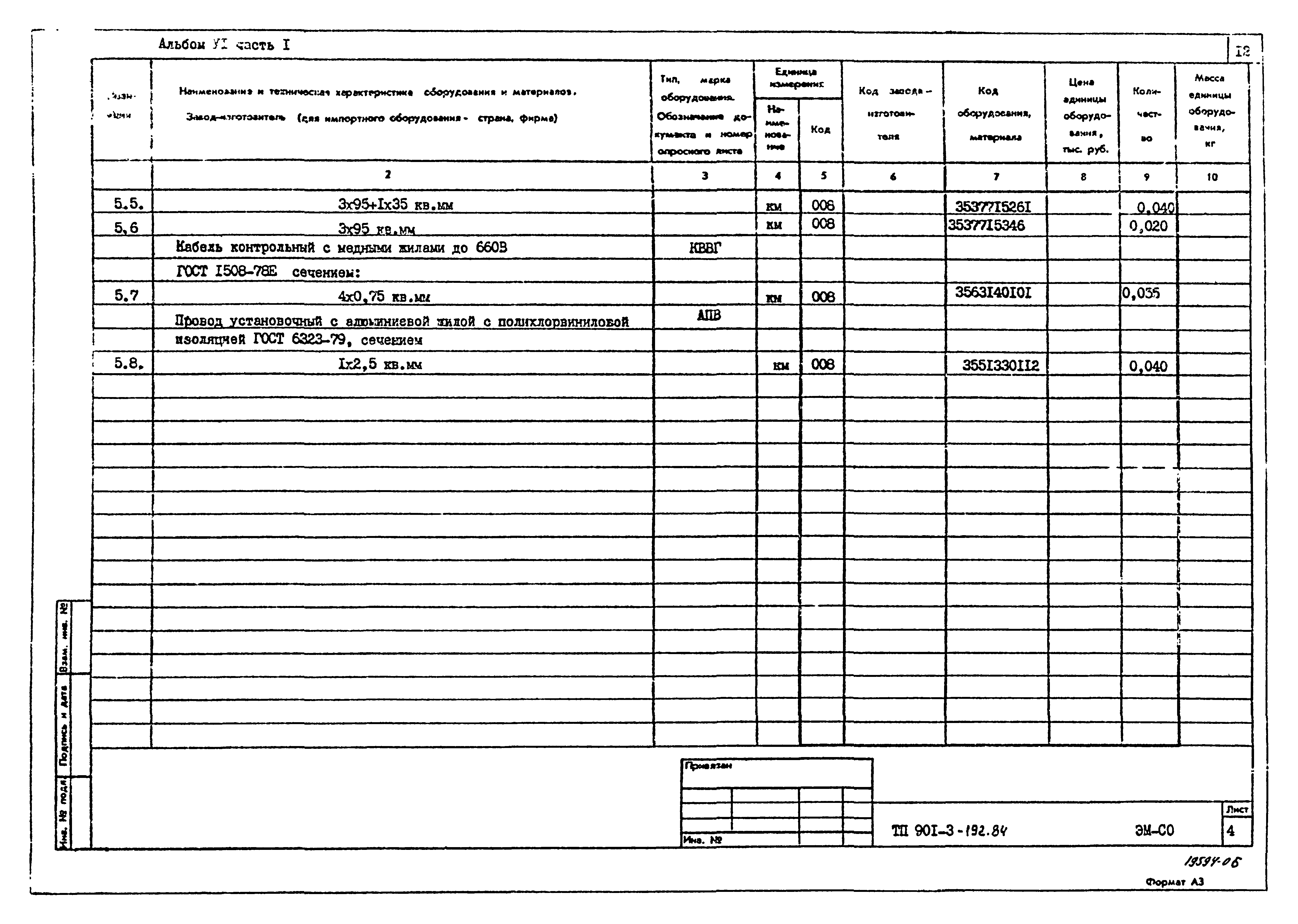 Типовой проект 901-3-192.84