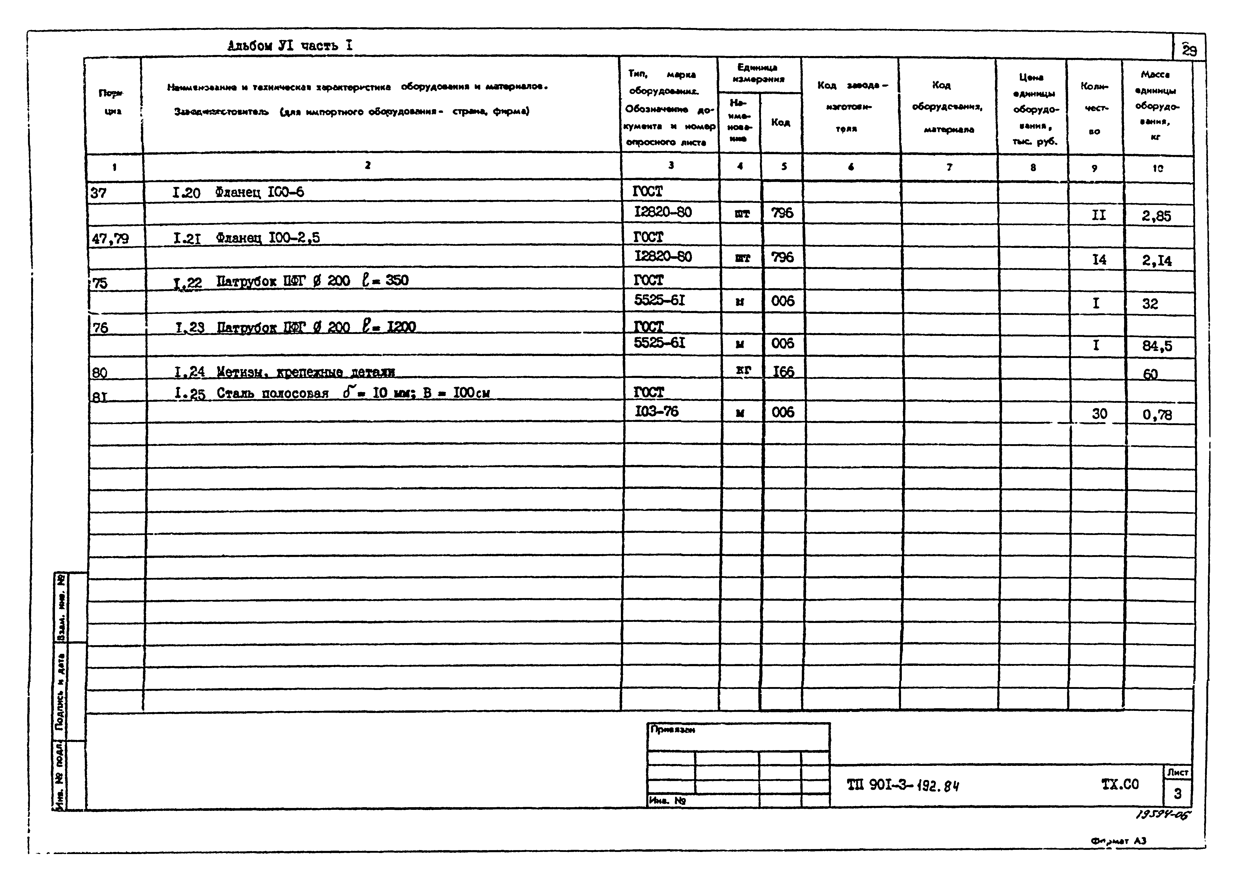 Типовой проект 901-3-192.84