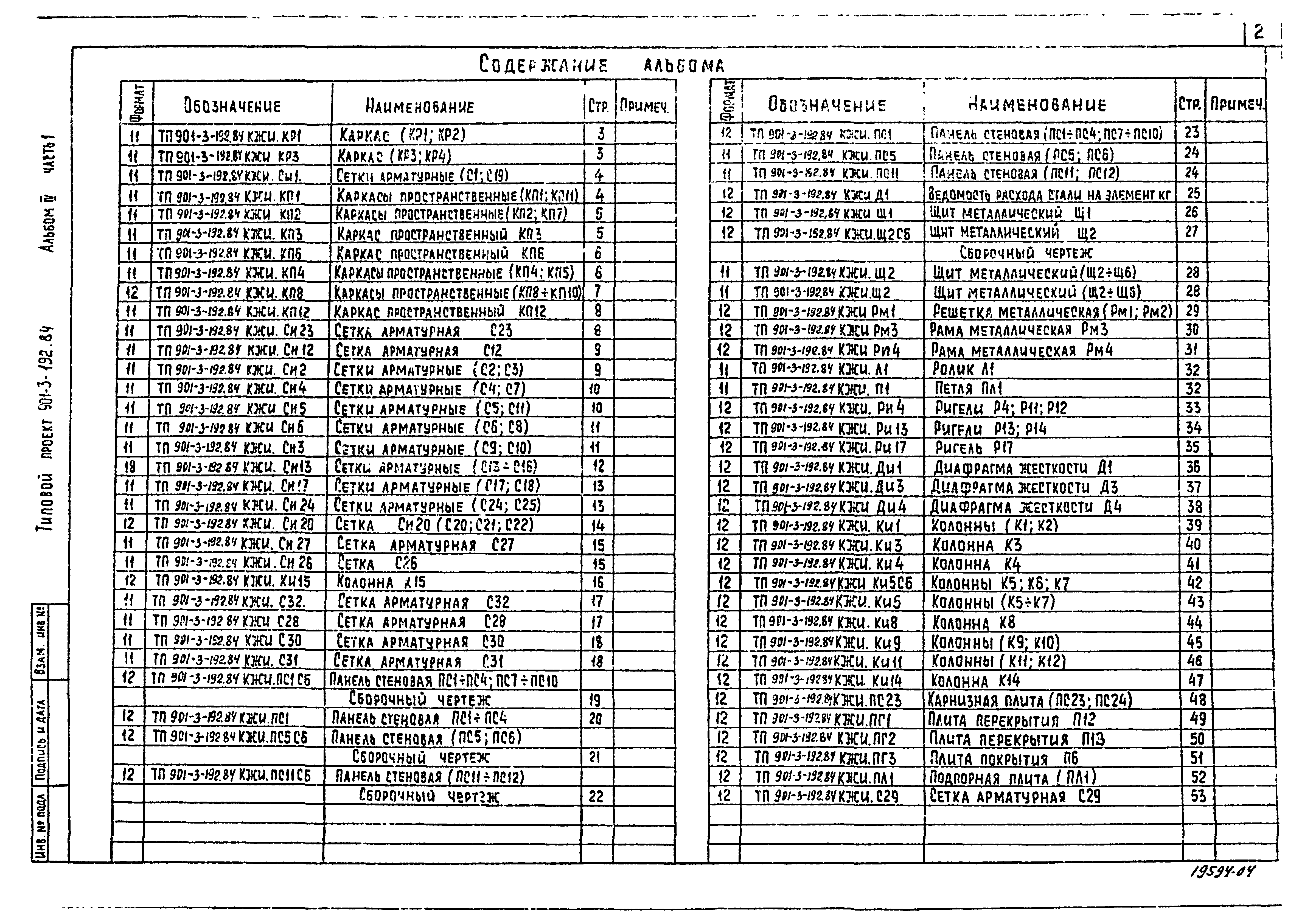 Типовой проект 901-3-192.84