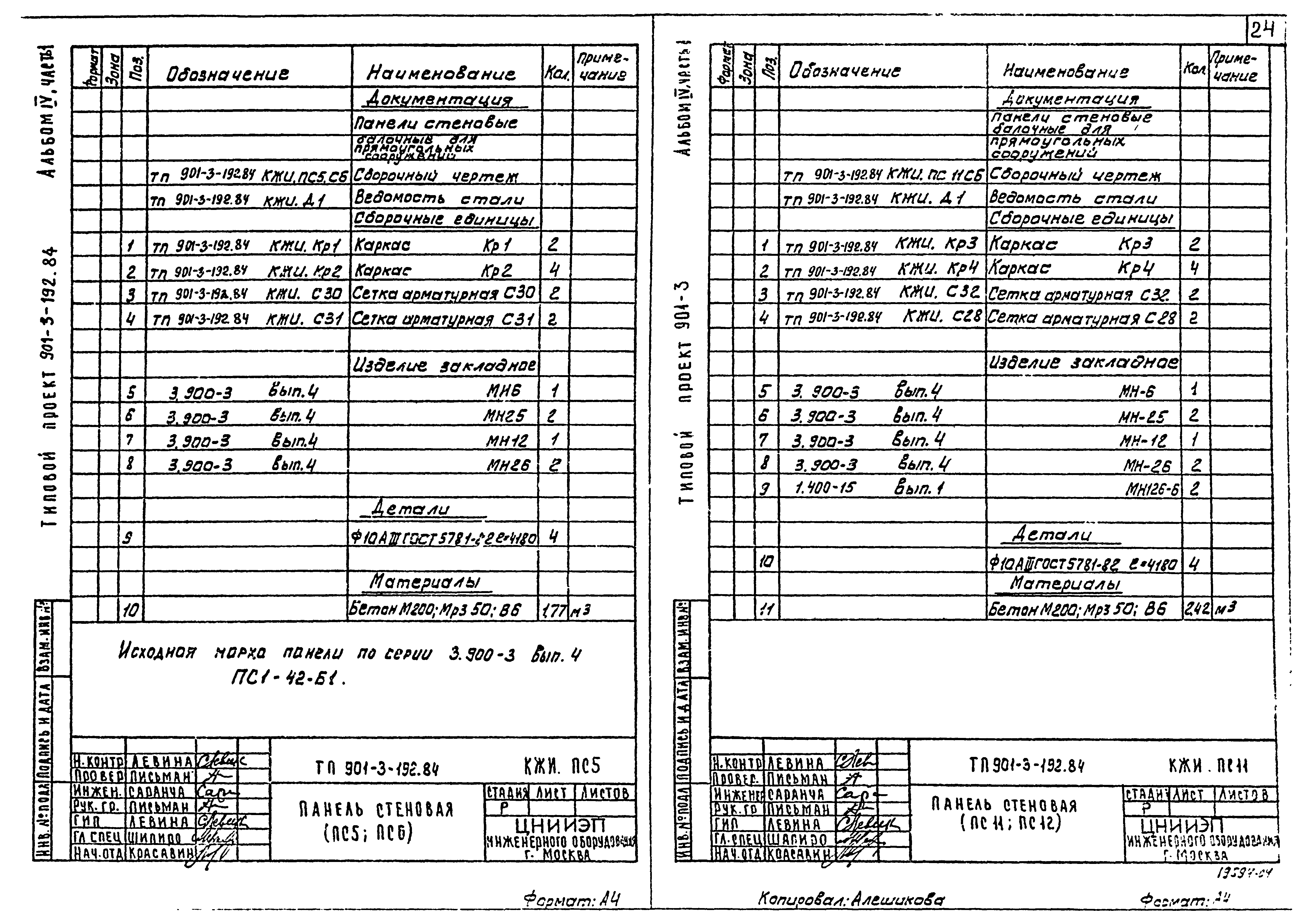 Типовой проект 901-3-192.84