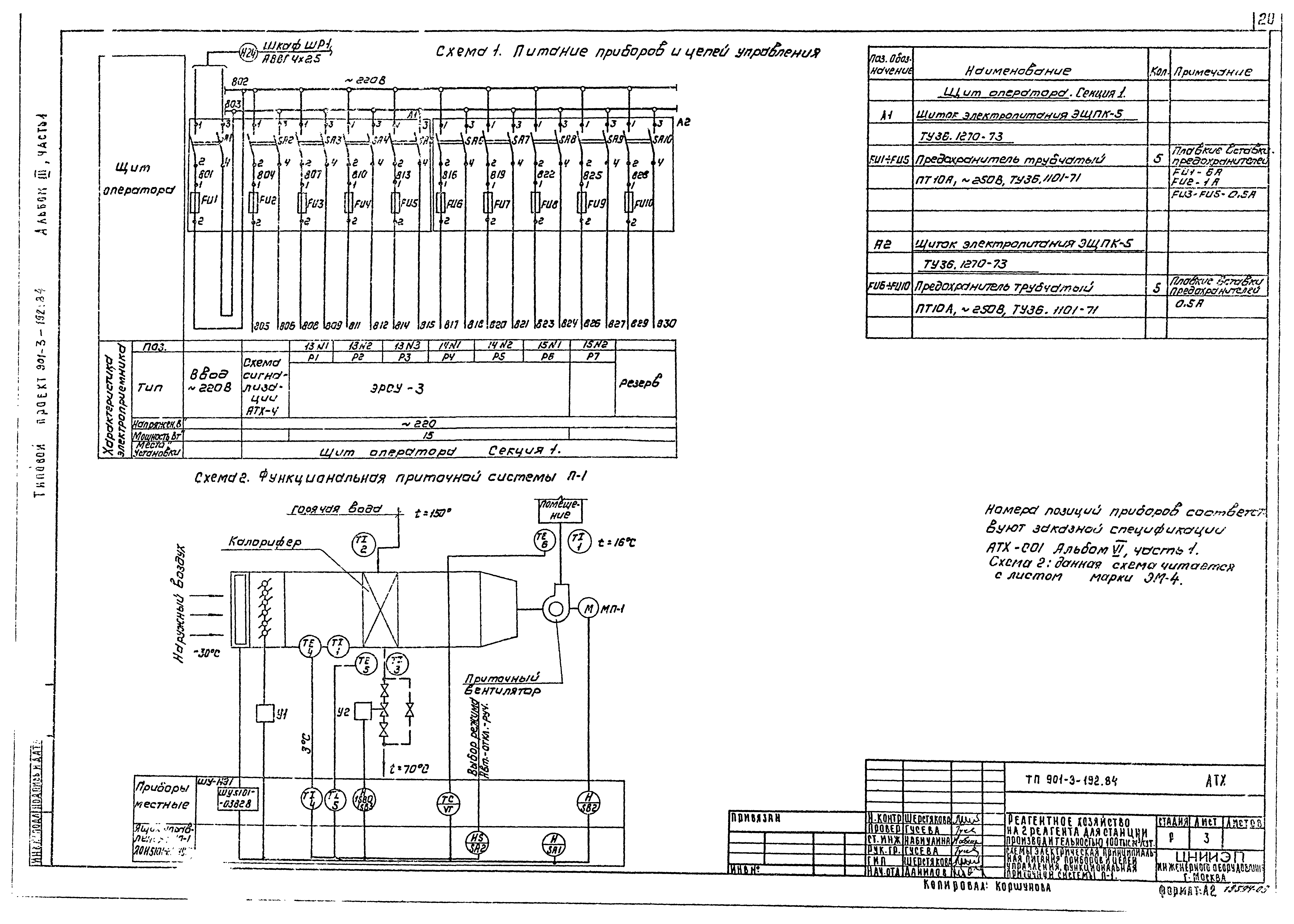 Типовой проект 901-3-192.84