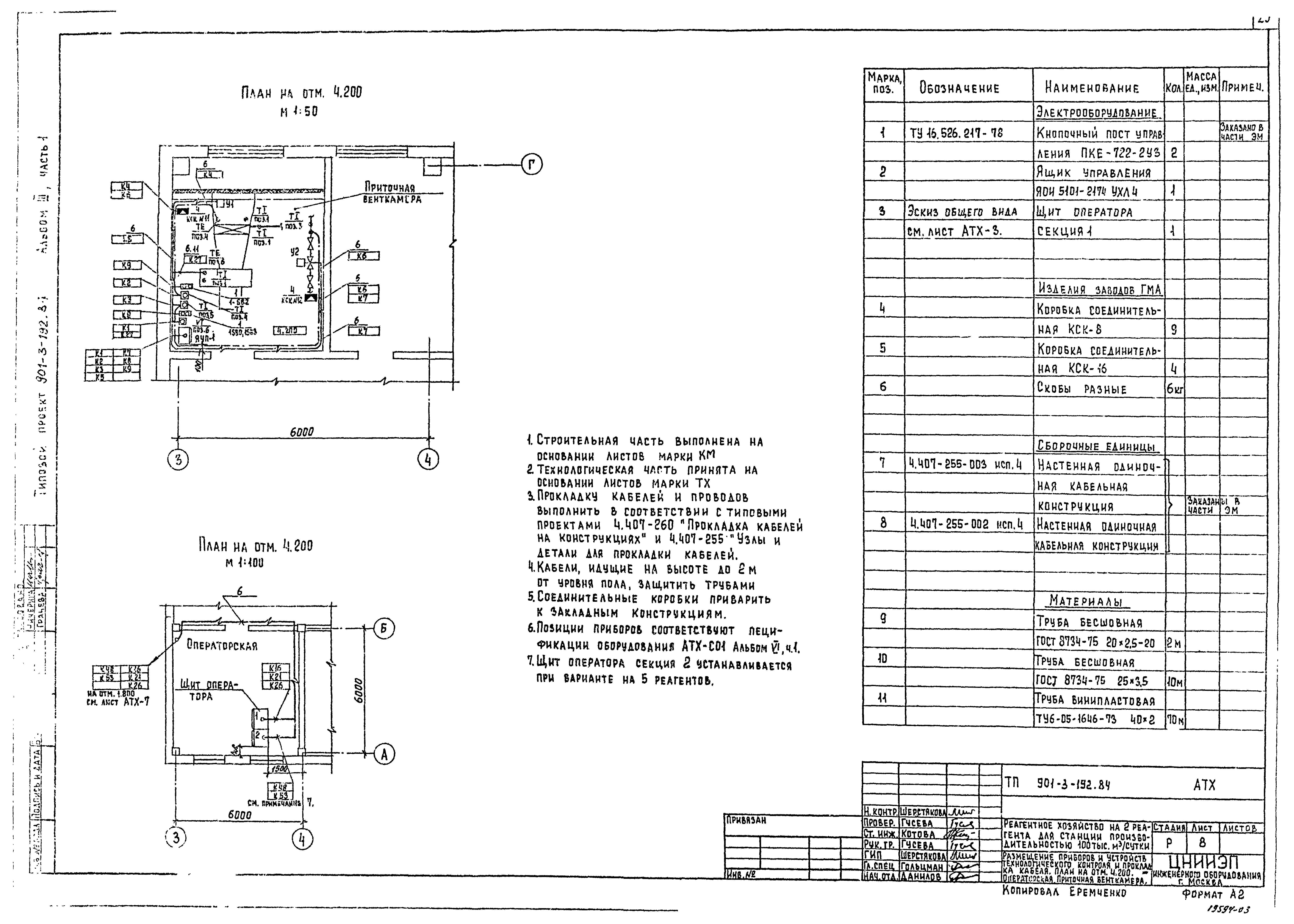 Типовой проект 901-3-192.84