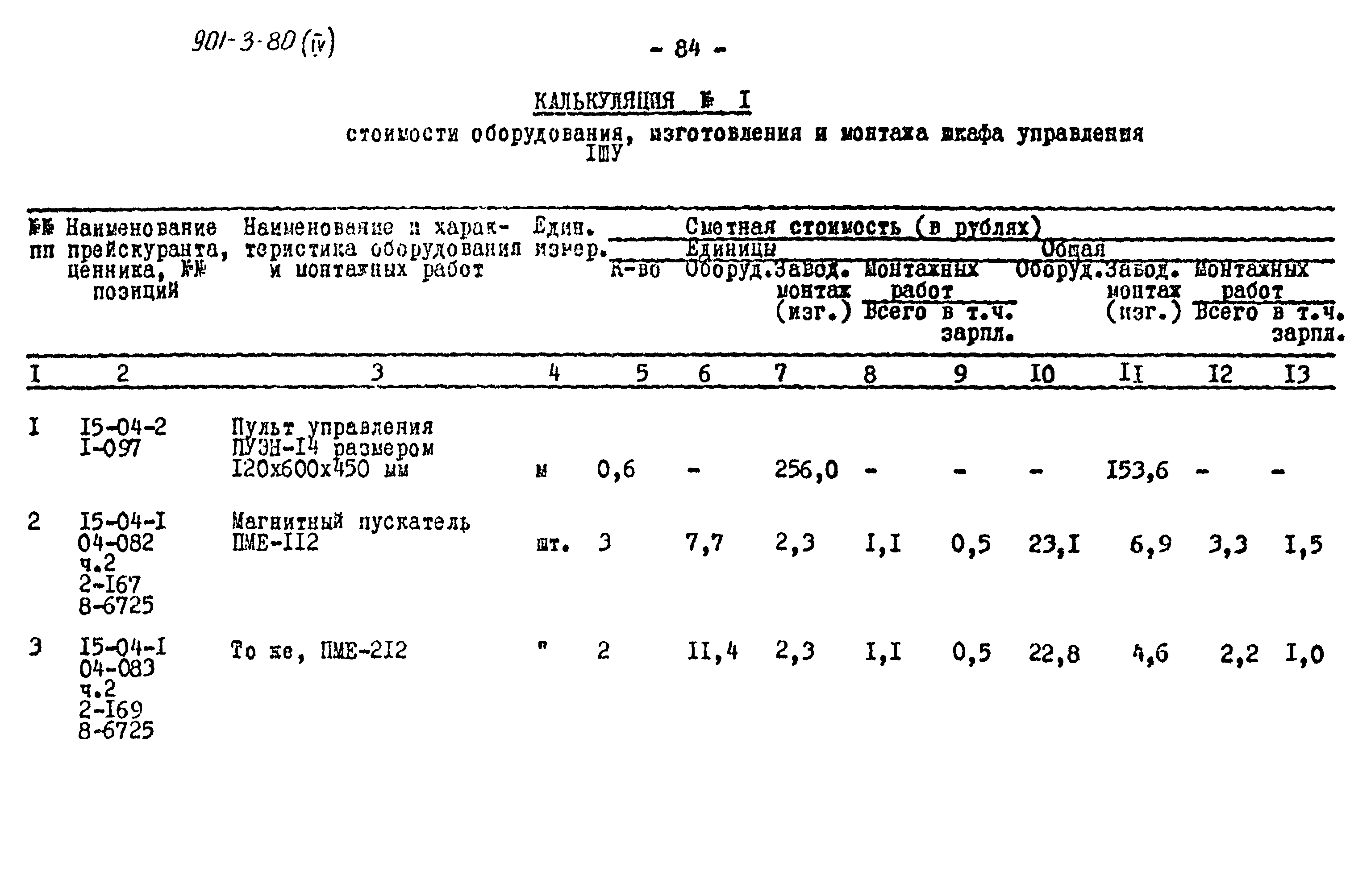 Типовой проект 901-3-80