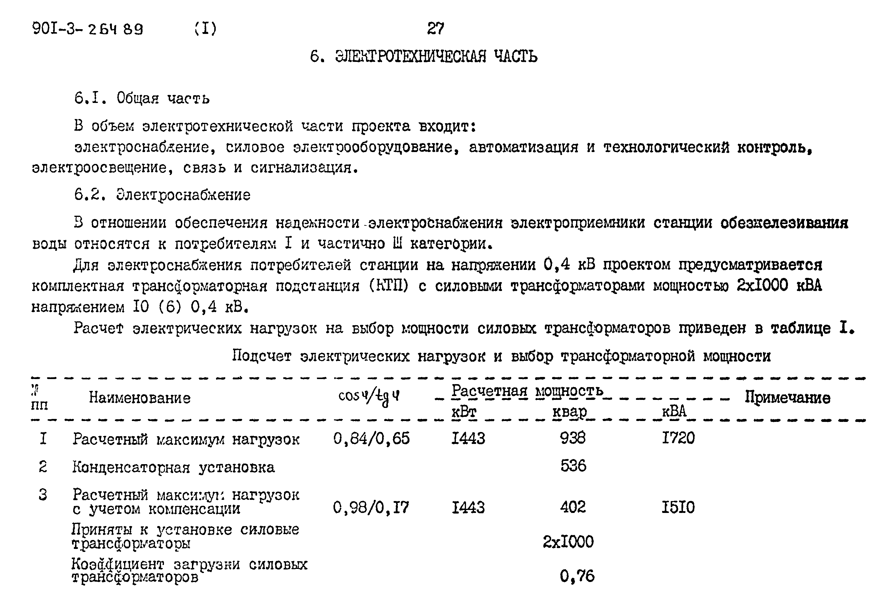 Типовой проект 901-3-264.89