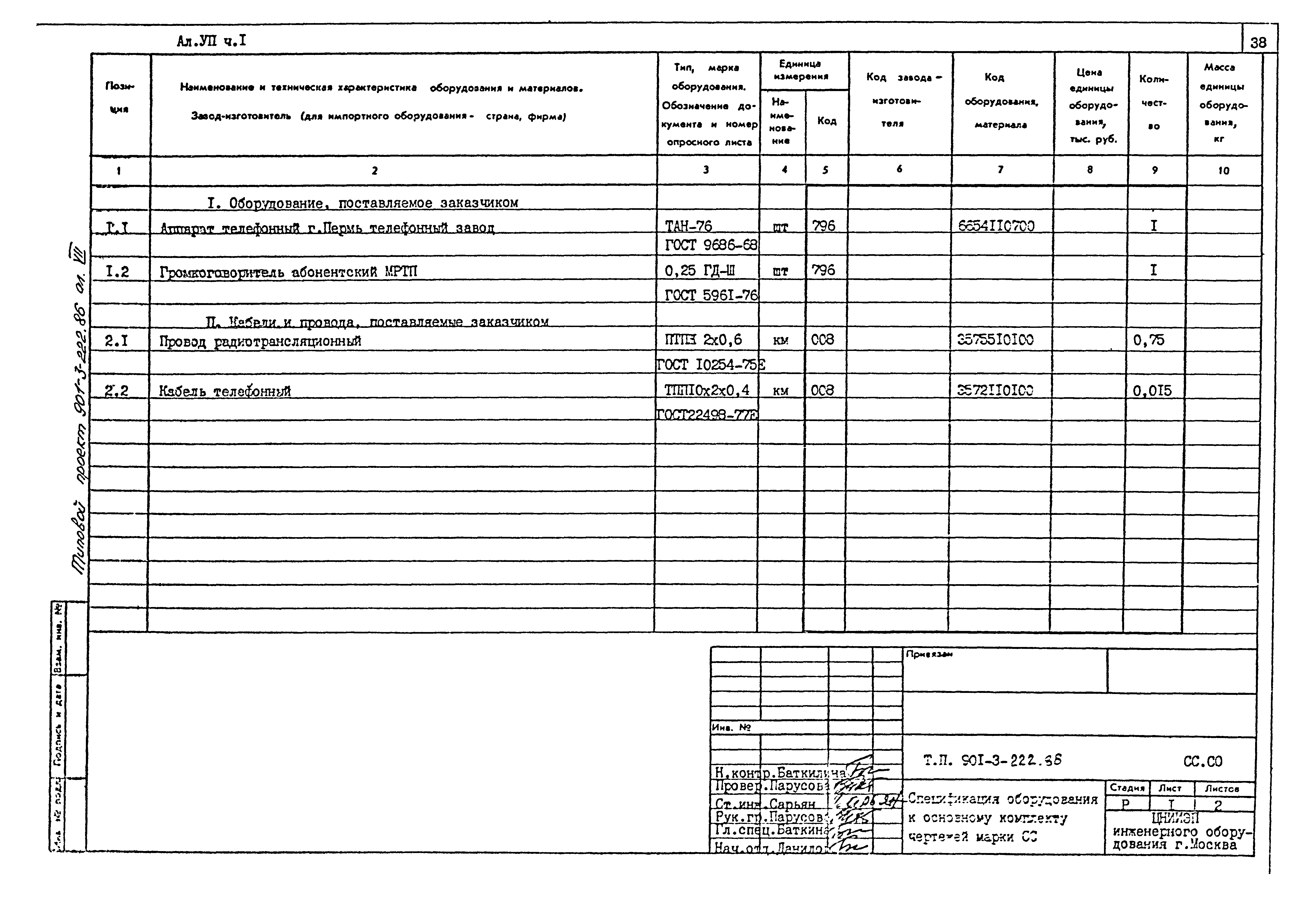 Типовой проект 901-3-223.86