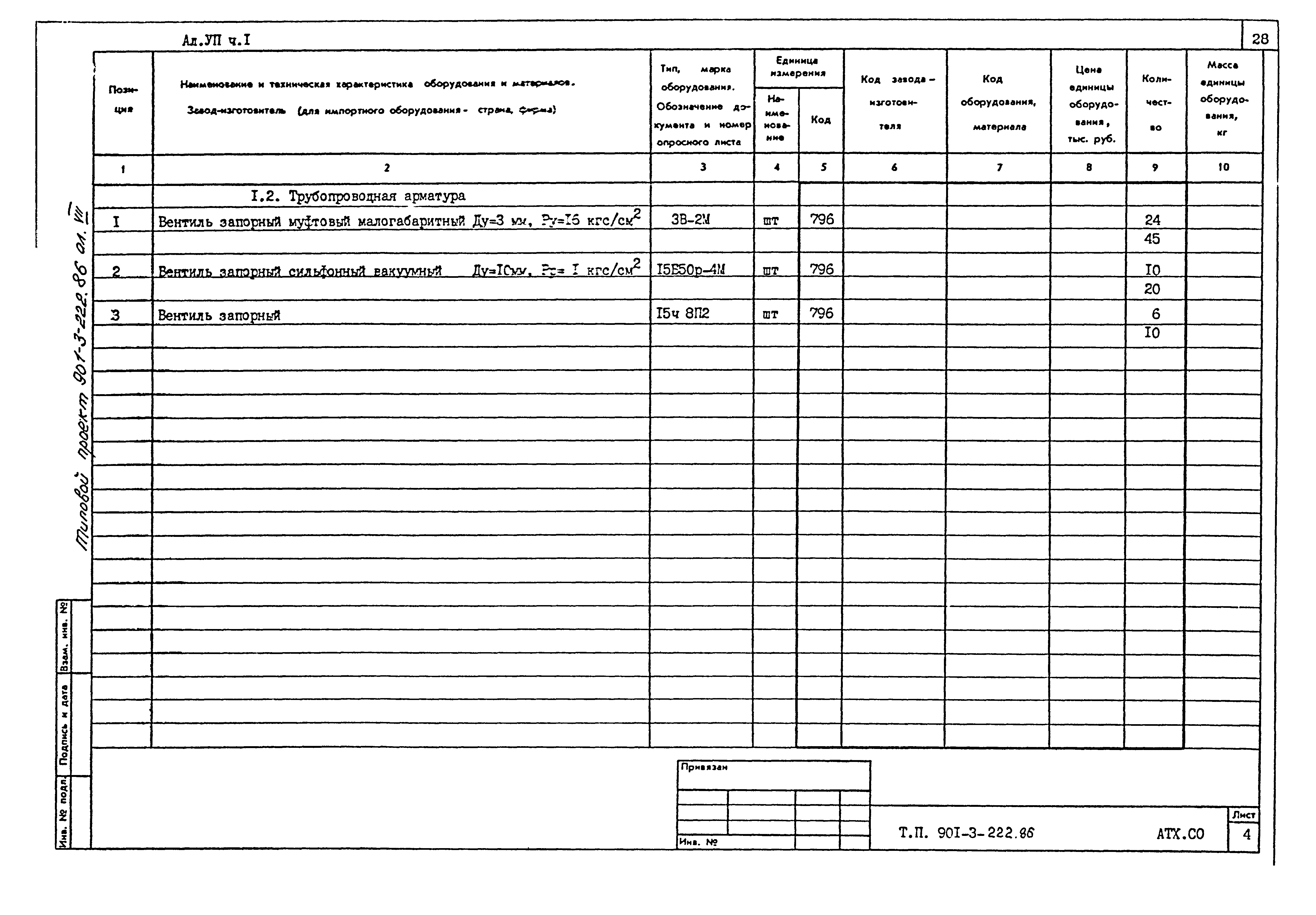 Типовой проект 901-3-222.86