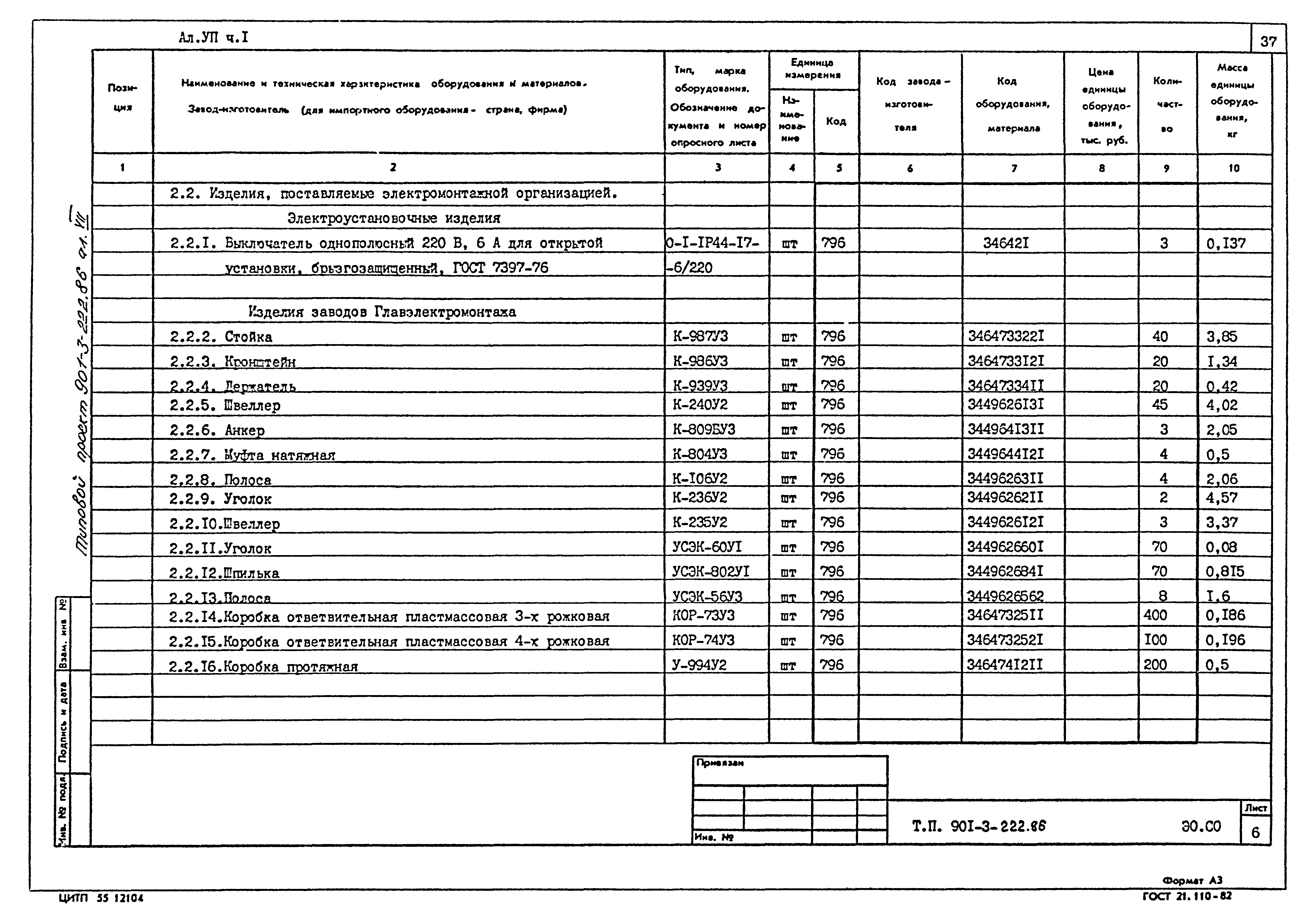 Типовой проект 901-3-222.86