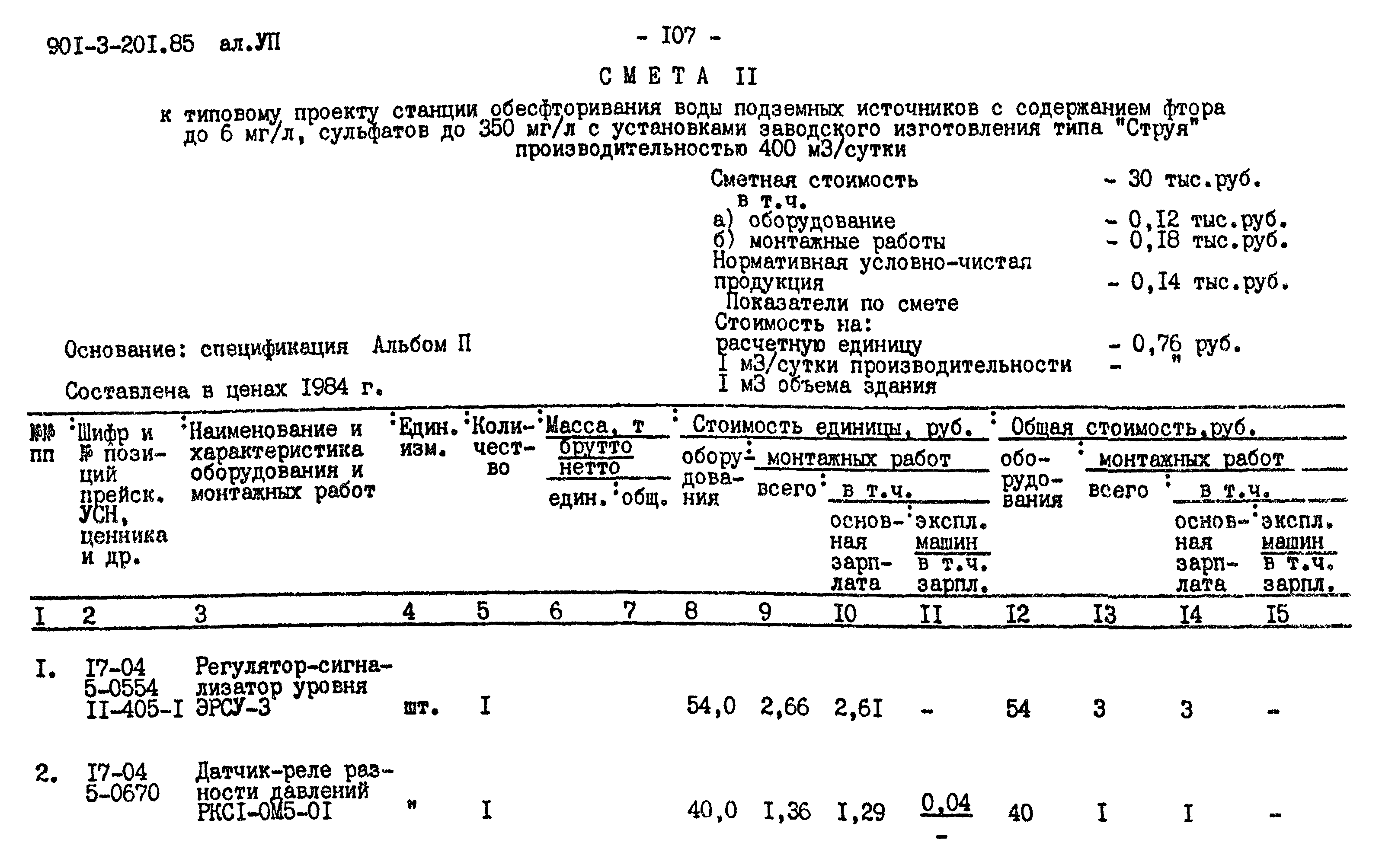 Типовой проект 901-3-201.85