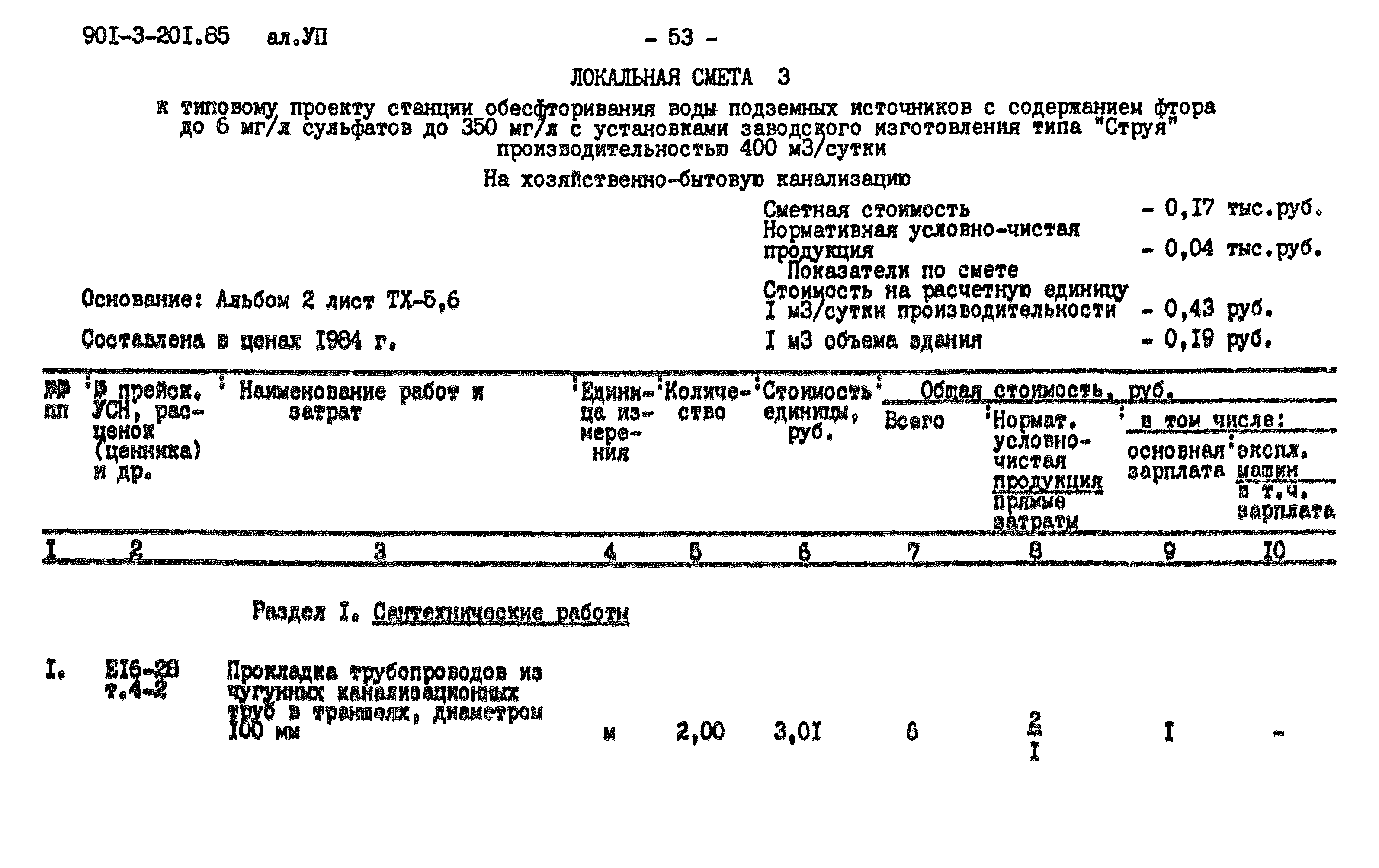 Типовой проект 901-3-201.85