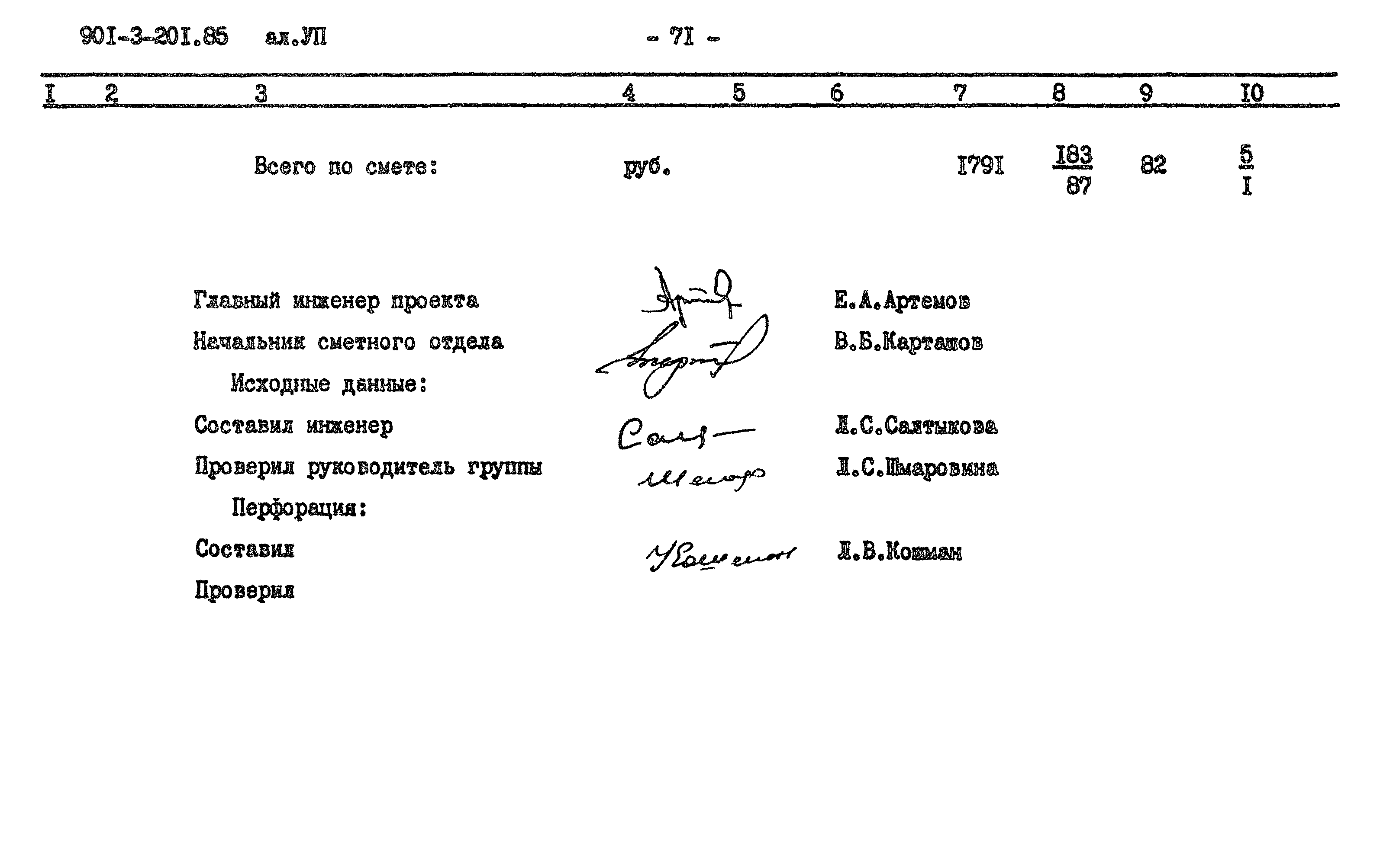 Типовой проект 901-3-201.85