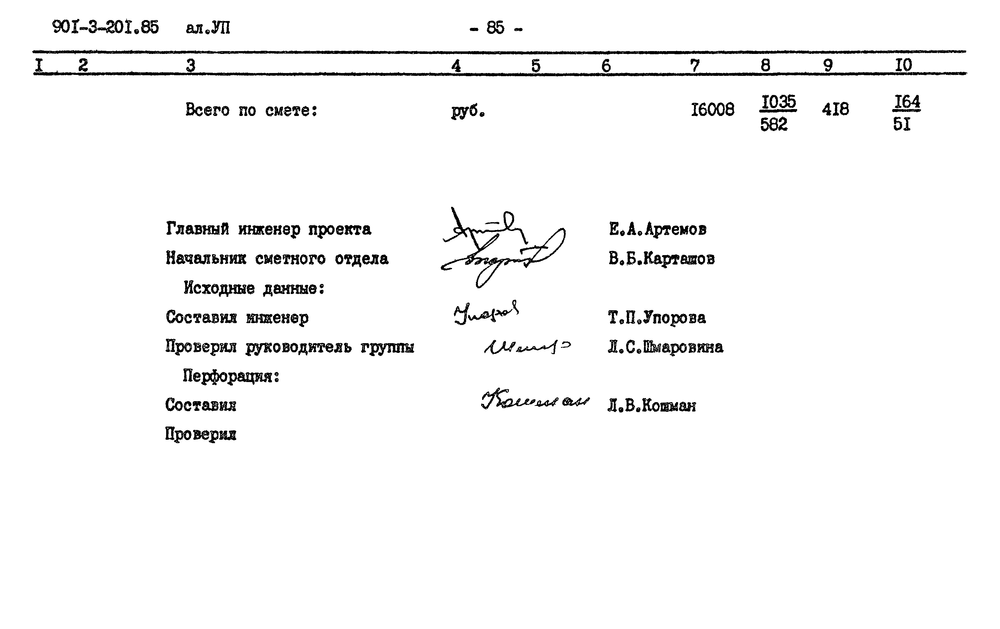 Типовой проект 901-3-201.85