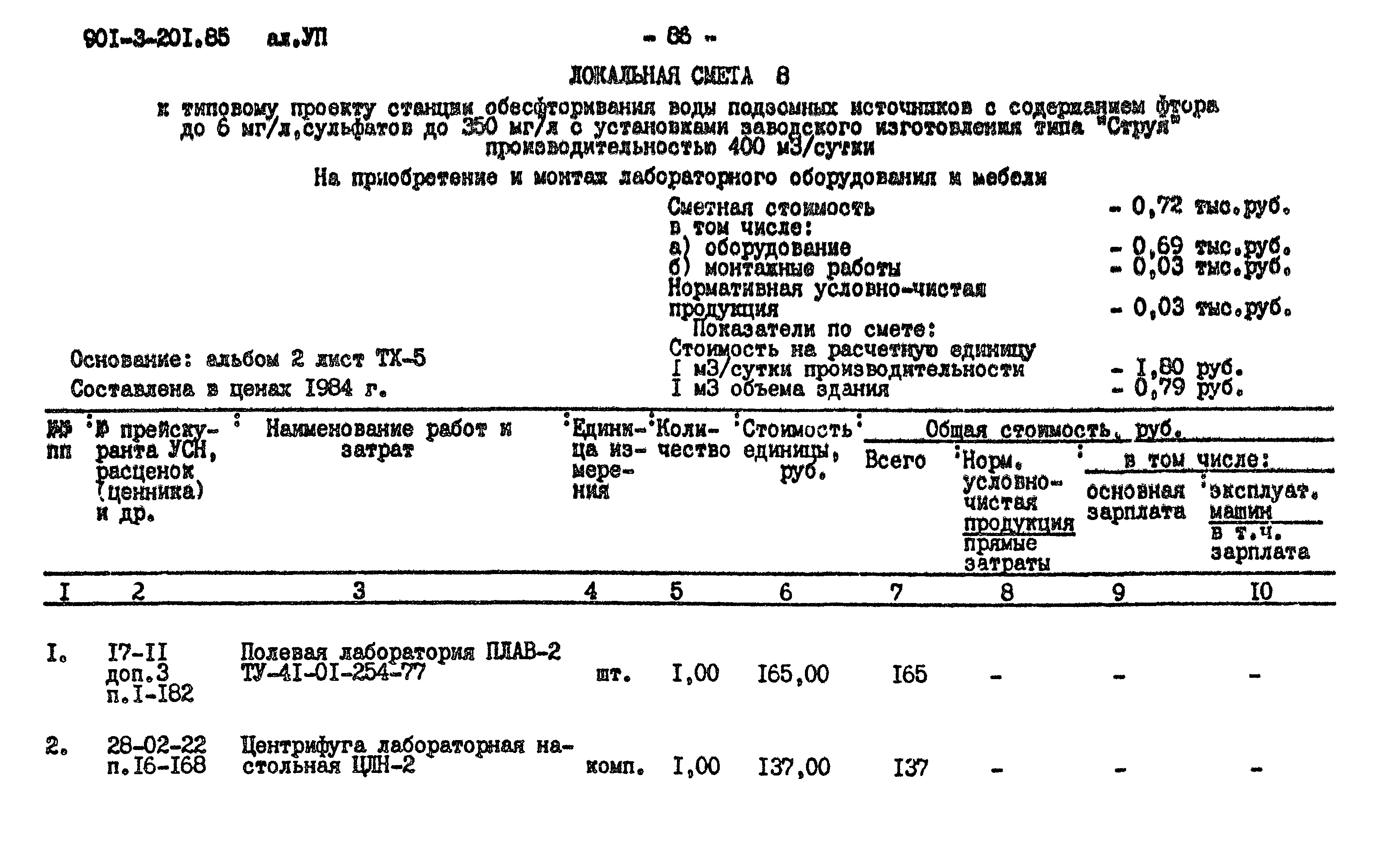 Типовой проект 901-3-201.85