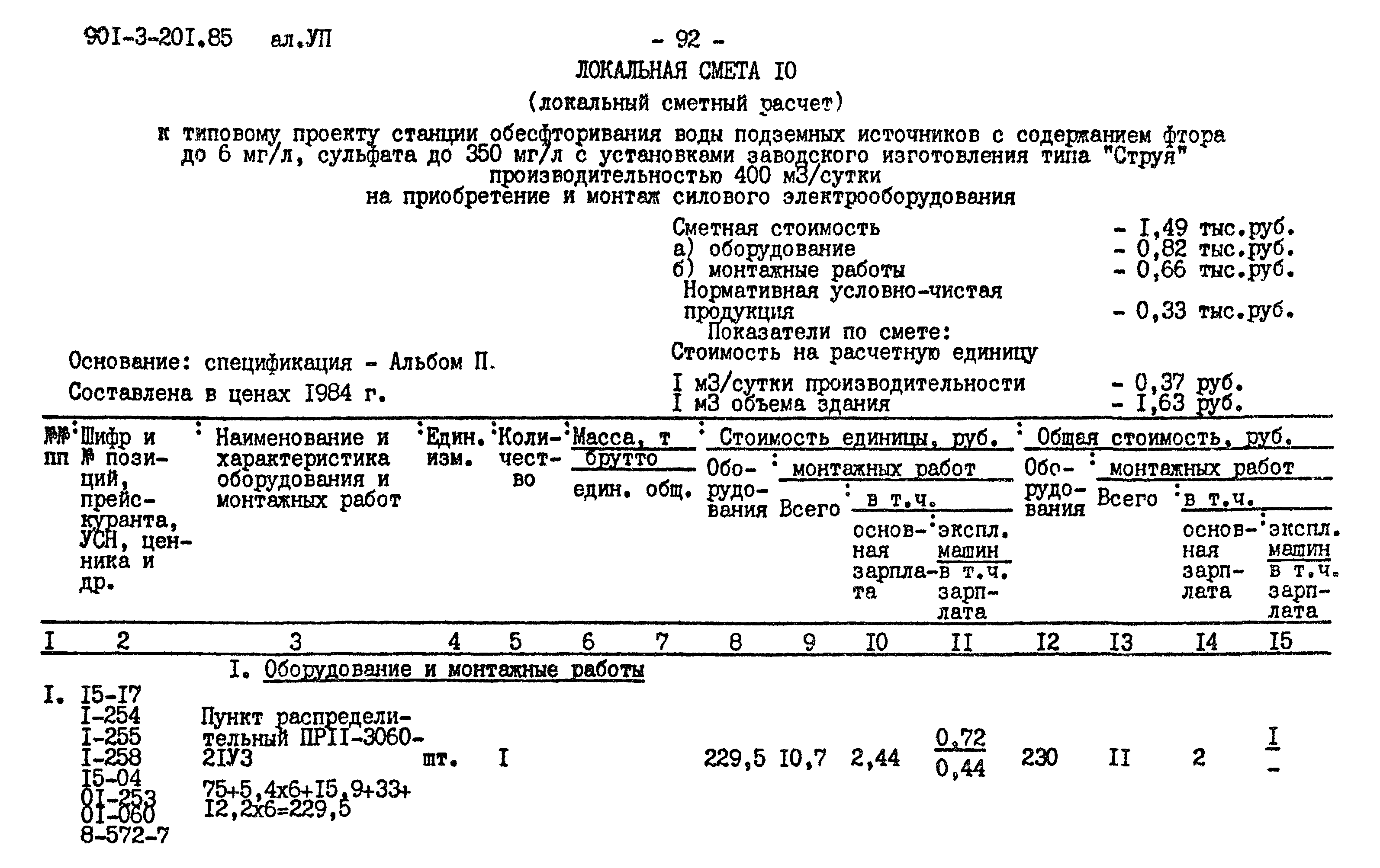 Типовой проект 901-3-201.85