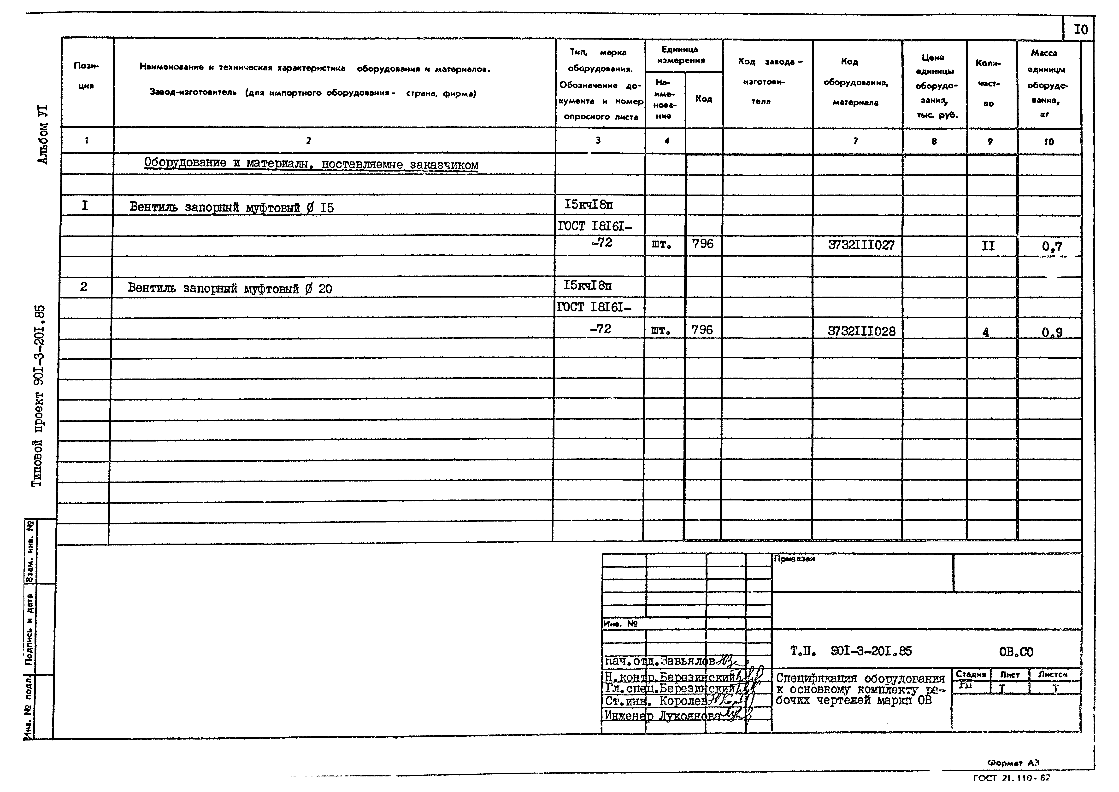 Типовой проект 901-3-201.85