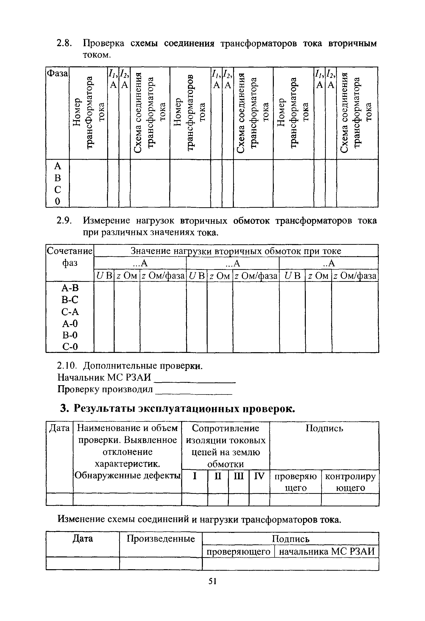 Протокол проверки трансформаторов тока образец заполнения