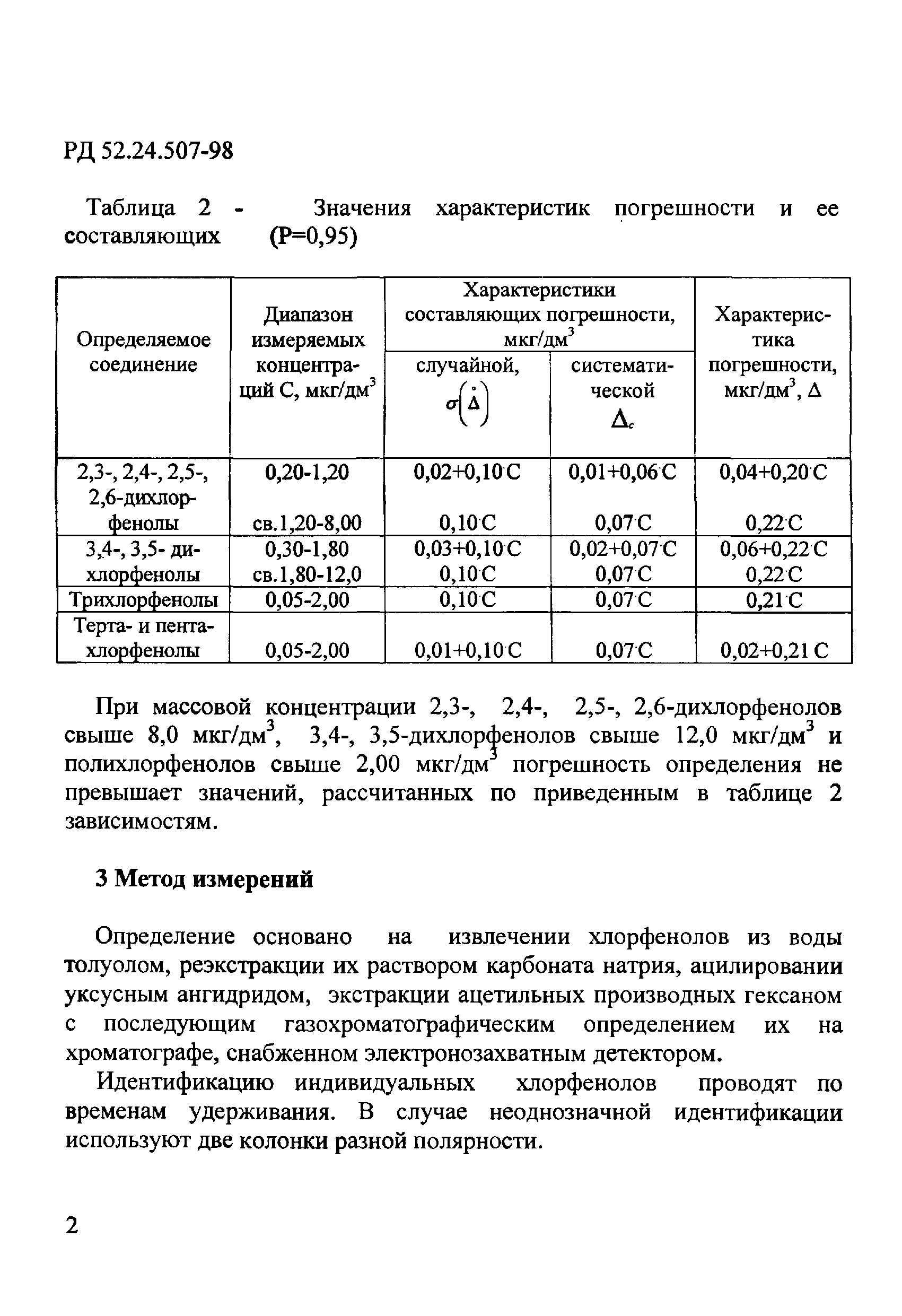 РД 52.24.507-98