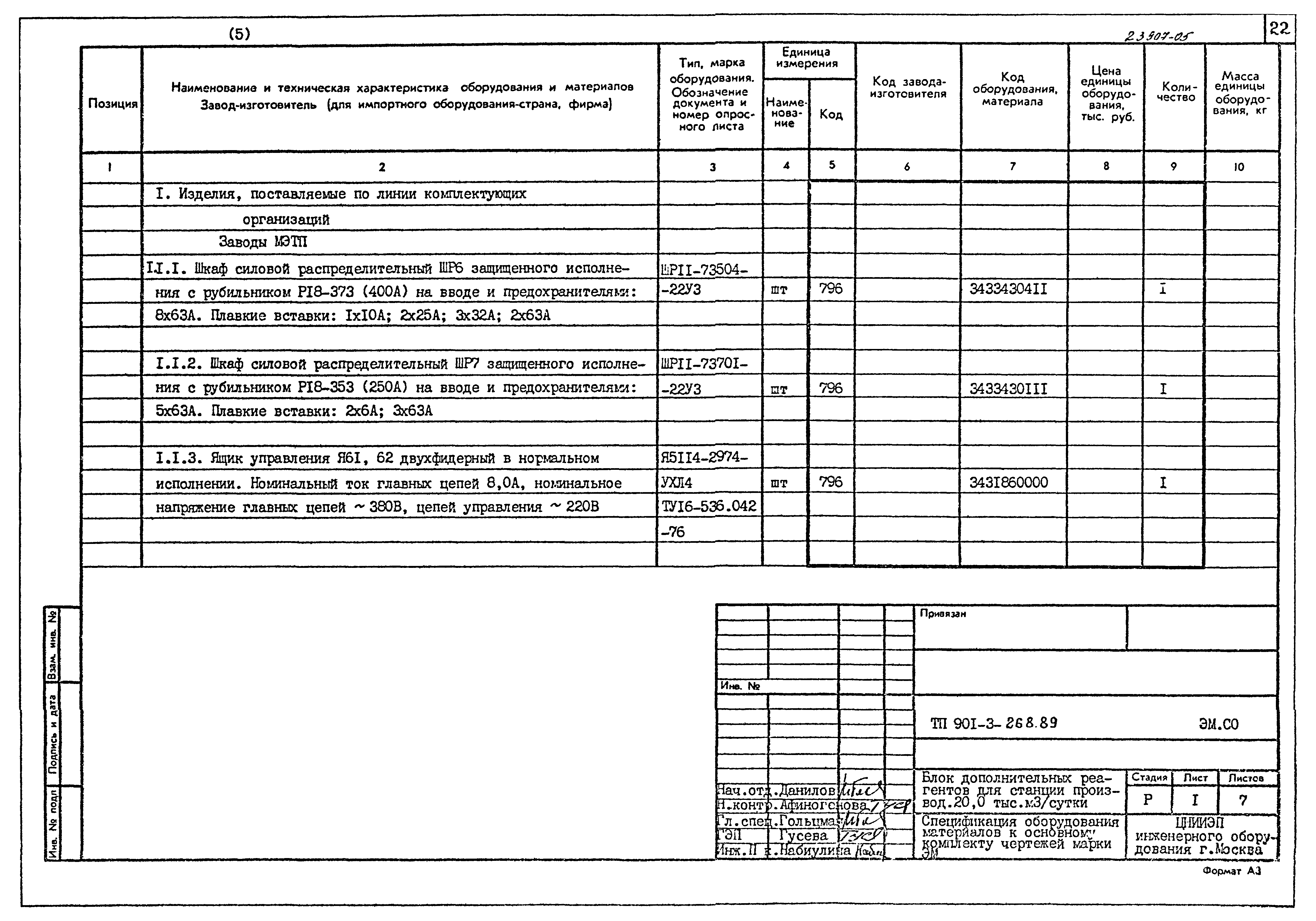 Типовой проект 901-3-268.89