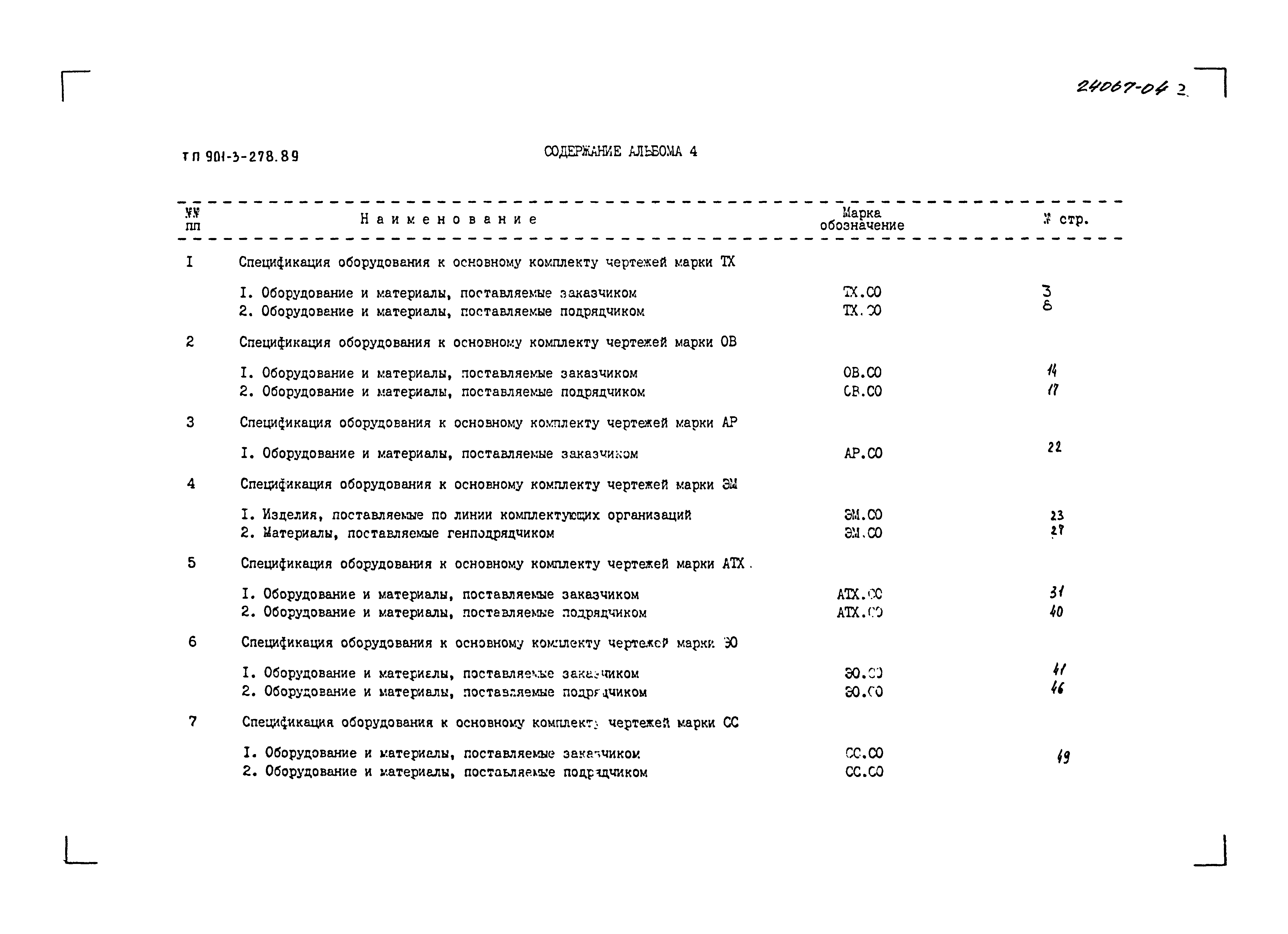 Типовой проект 901-3-278.89