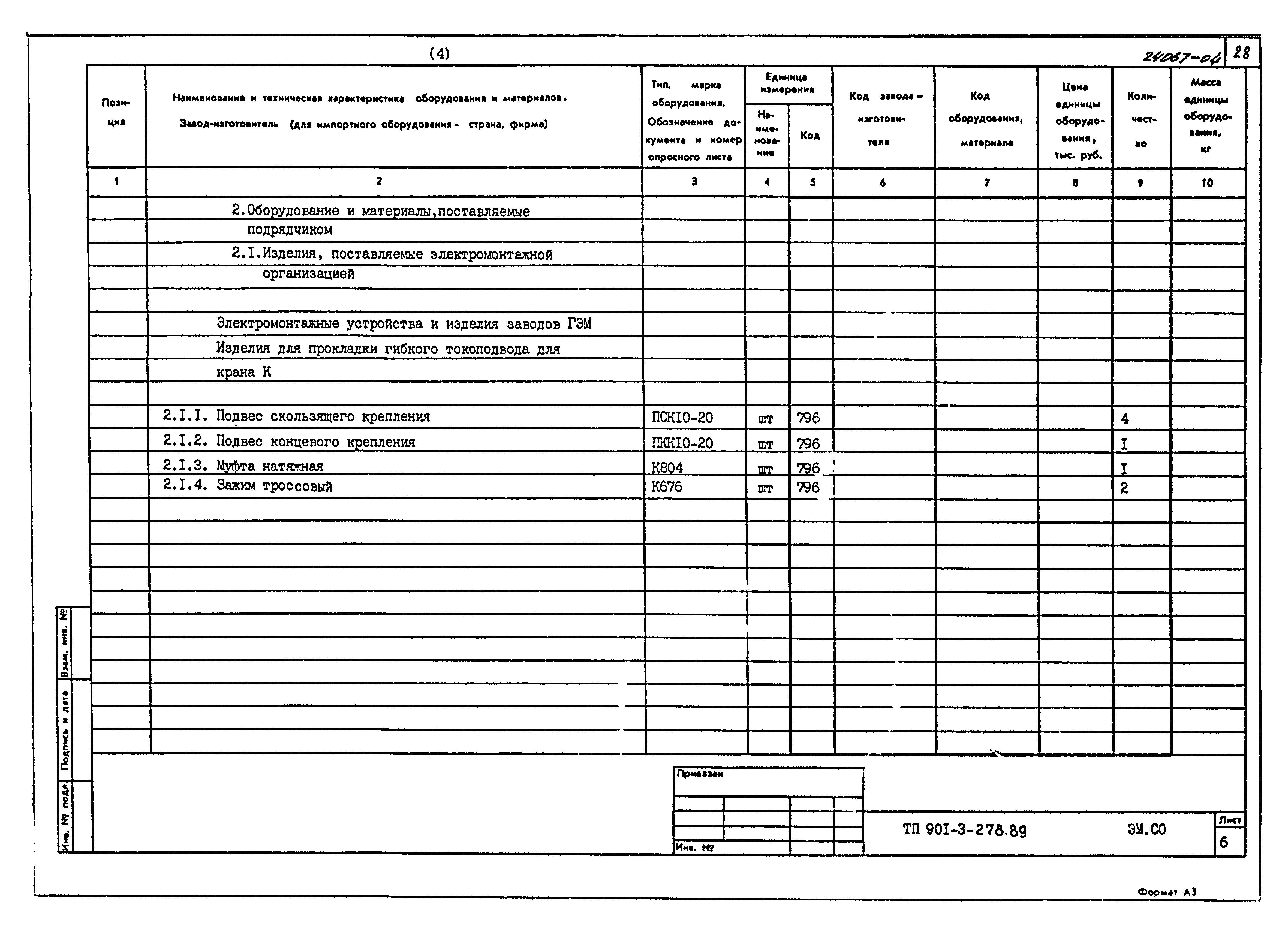Типовой проект 901-3-278.89