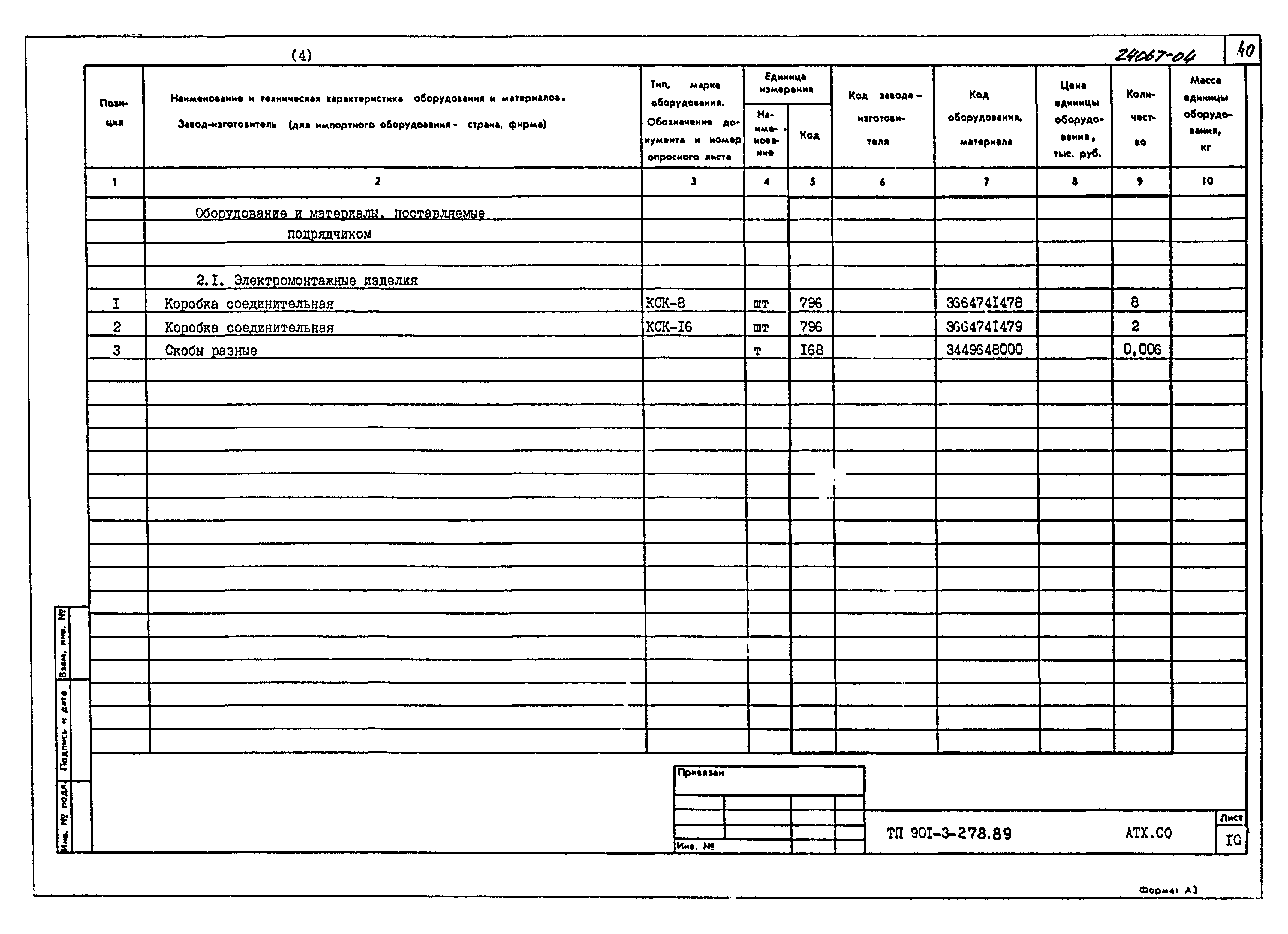 Типовой проект 901-3-278.89